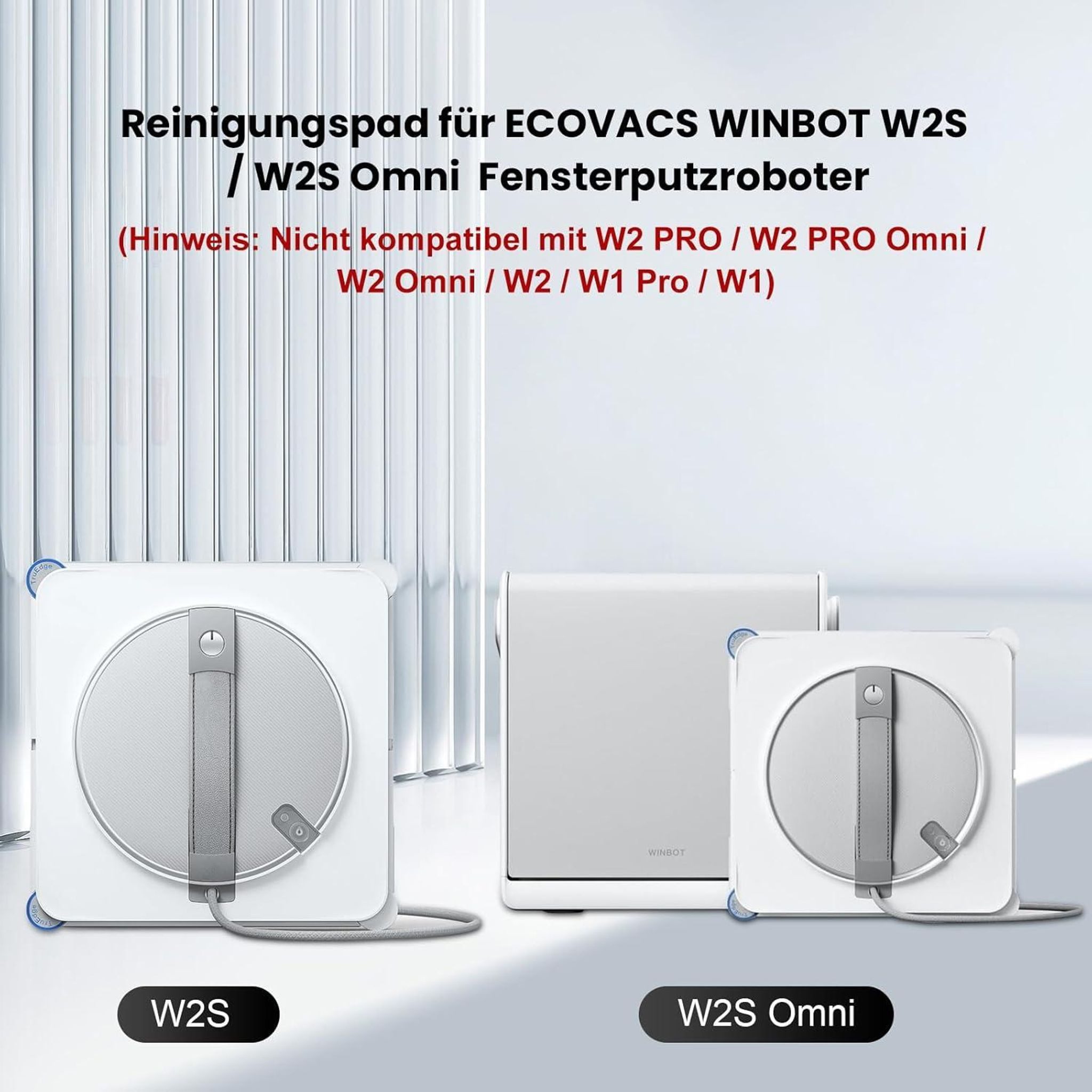 FELIXLEO Saugroboter 64 Reinigungspads für ECOVACS WINBOT W2S Omni Mikrofaser