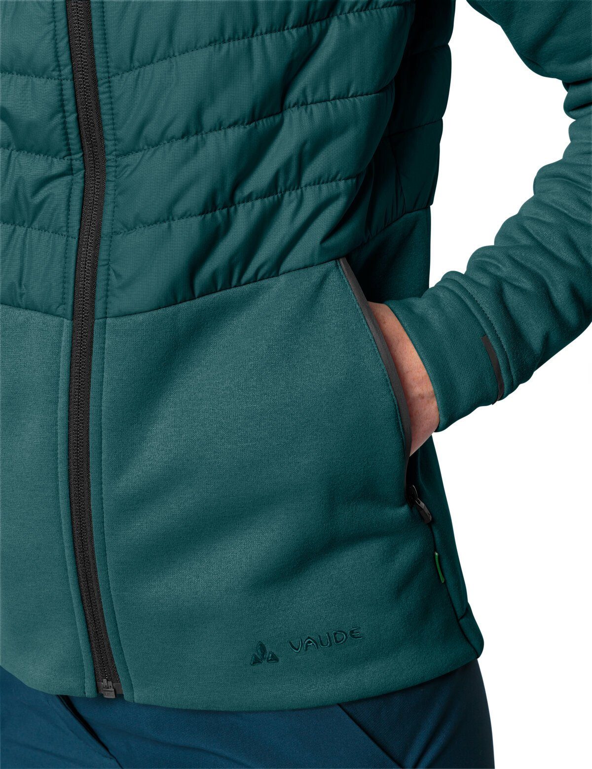 Jacket (1-St) mallard Women's Fleece kompensiert VAUDE Comyou Klimaneutral Outdoorjacke green