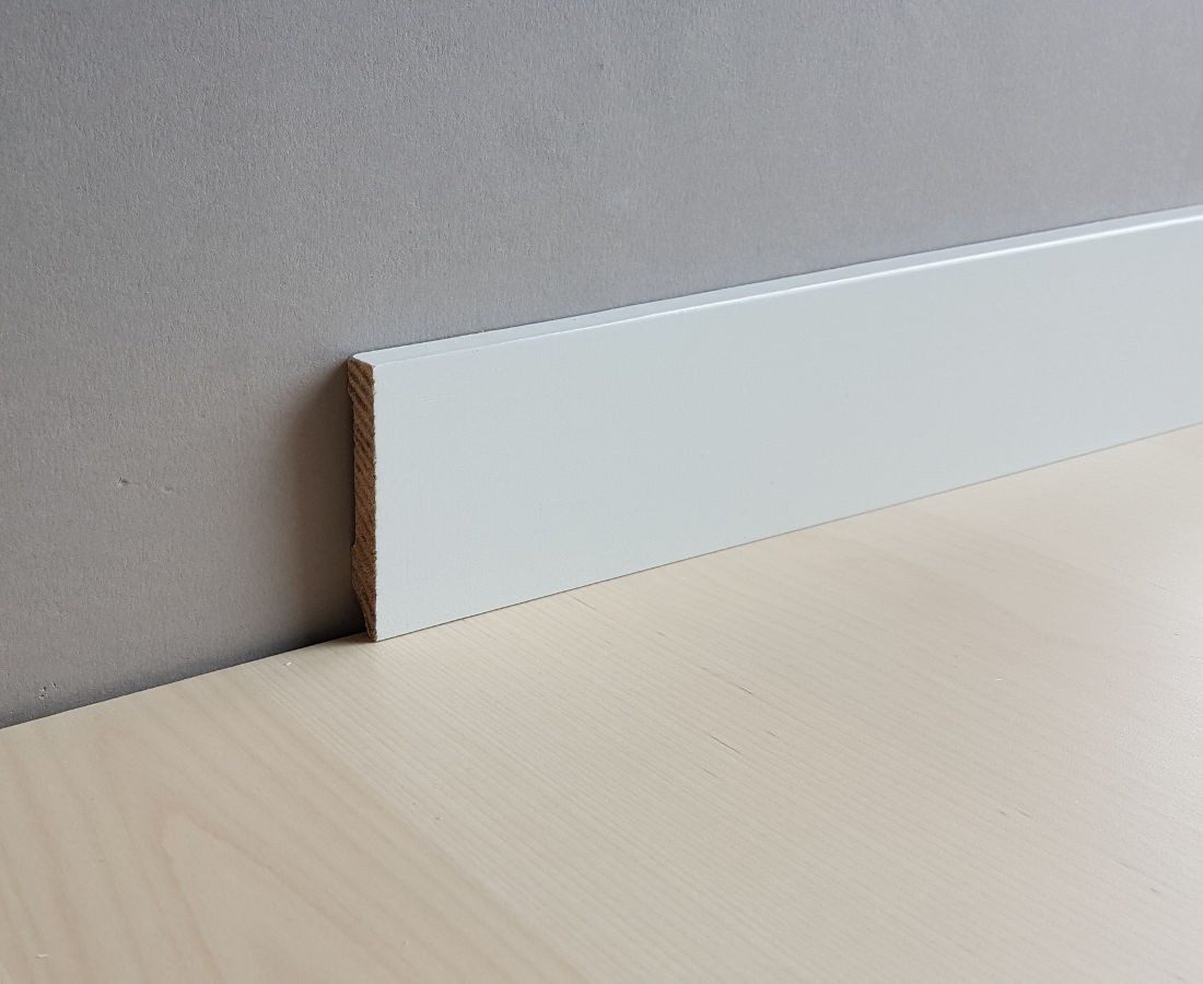 PROVISTON Sockelleiste 10 x 60 x 2500 mm Fußleiste Massivholz Weiß by PROVISTON, L: 250 cm, 1-St.