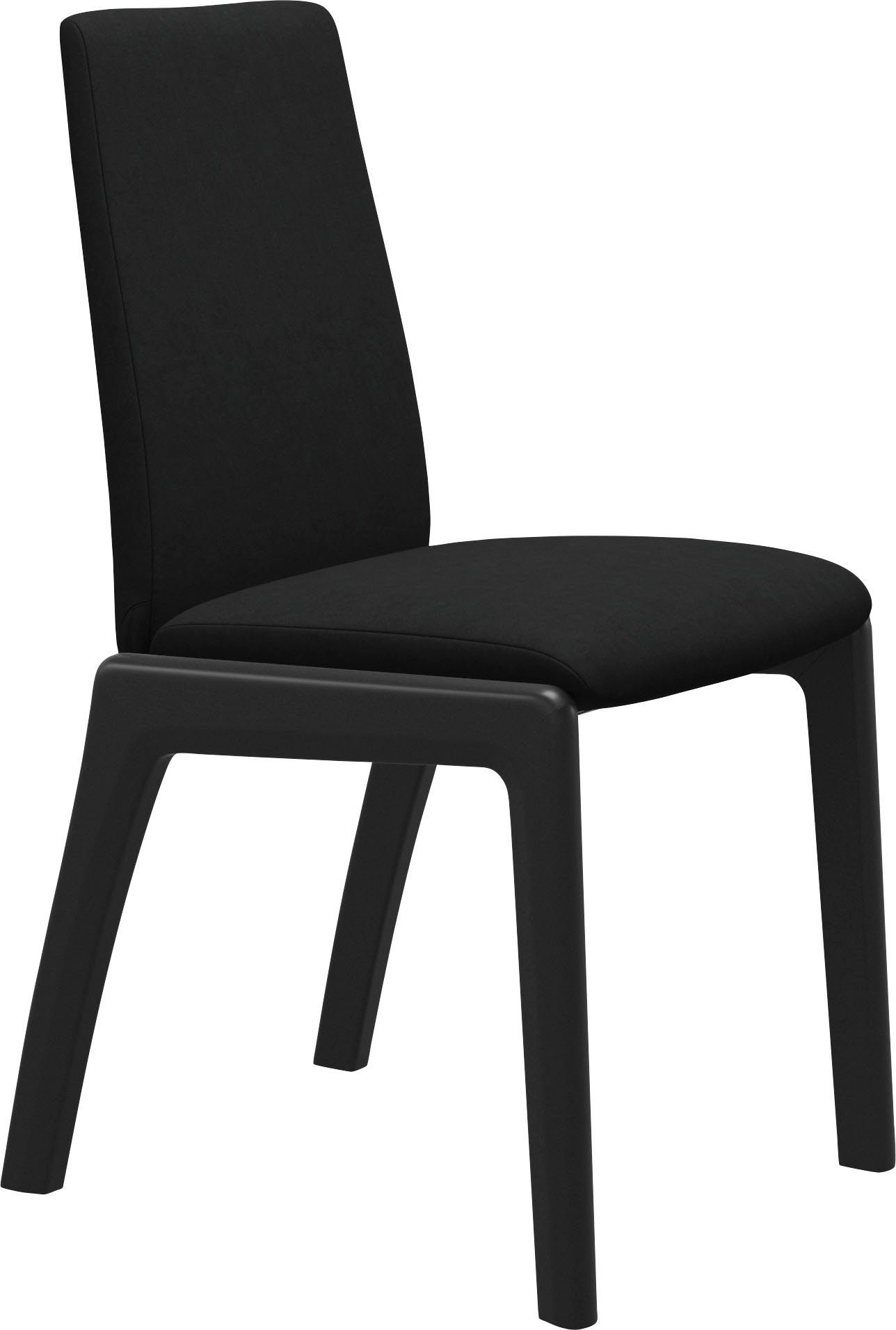 Stressless® Polsterstuhl Laurel, Low Back, Größe M, mit abgerundeten Beinen in Schwarz
