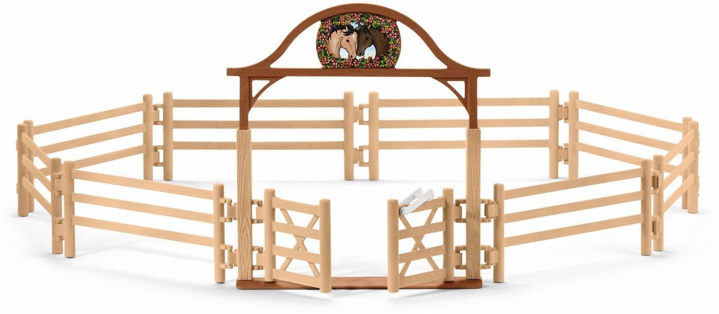 Schleich® Spielwelt HORSE CLUB, Pferdekoppel mit Eingangstor (42434), Made in Germany