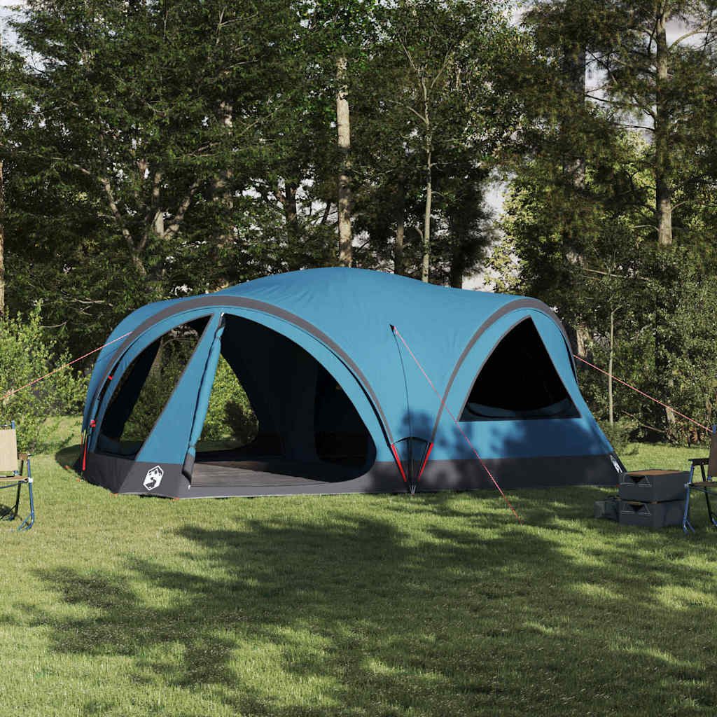 Faltzelt Familienzelt 460x430x214 cm Blau-Grau