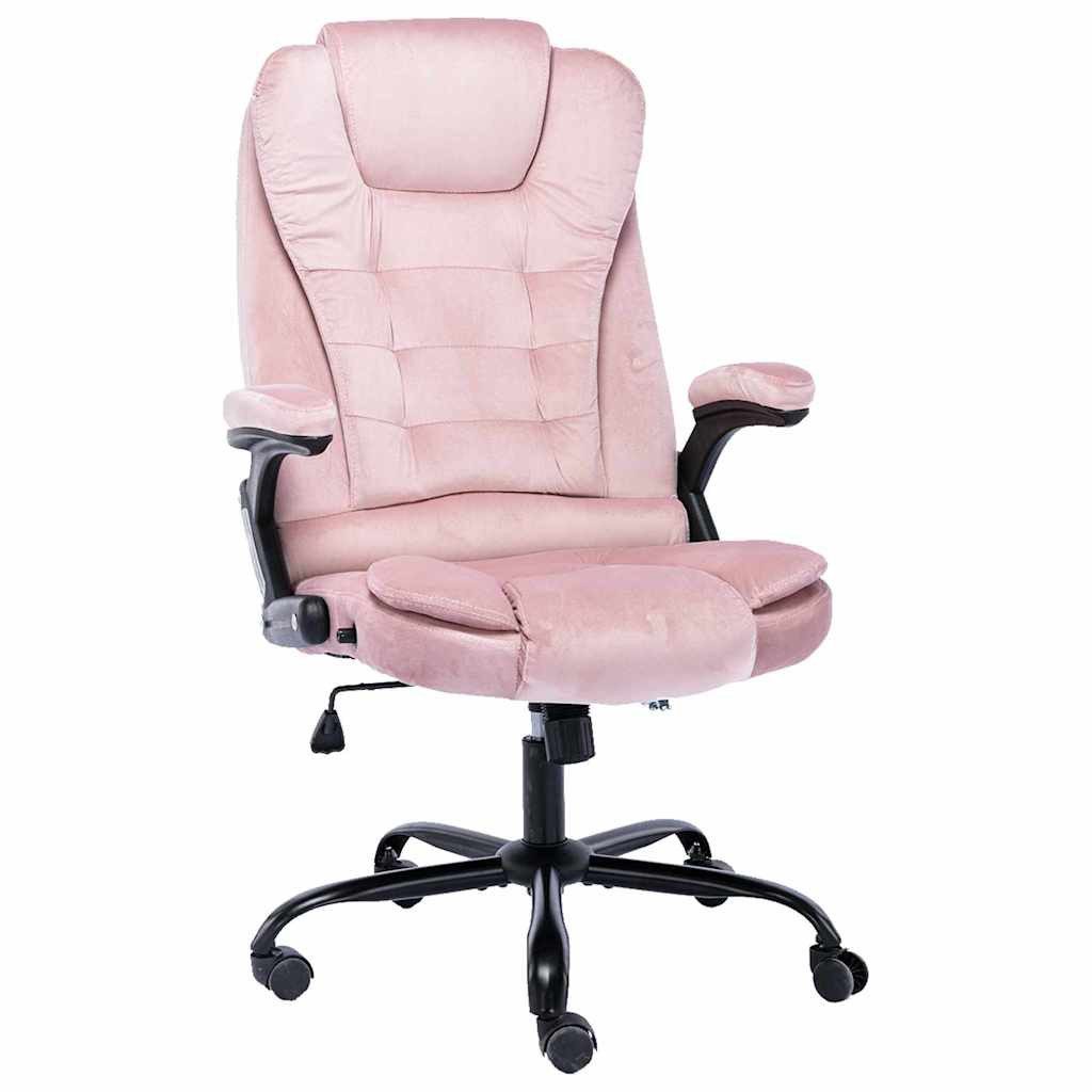 vidaXL Bürostuhl Bürostuhl Rosa Samt (1 St)