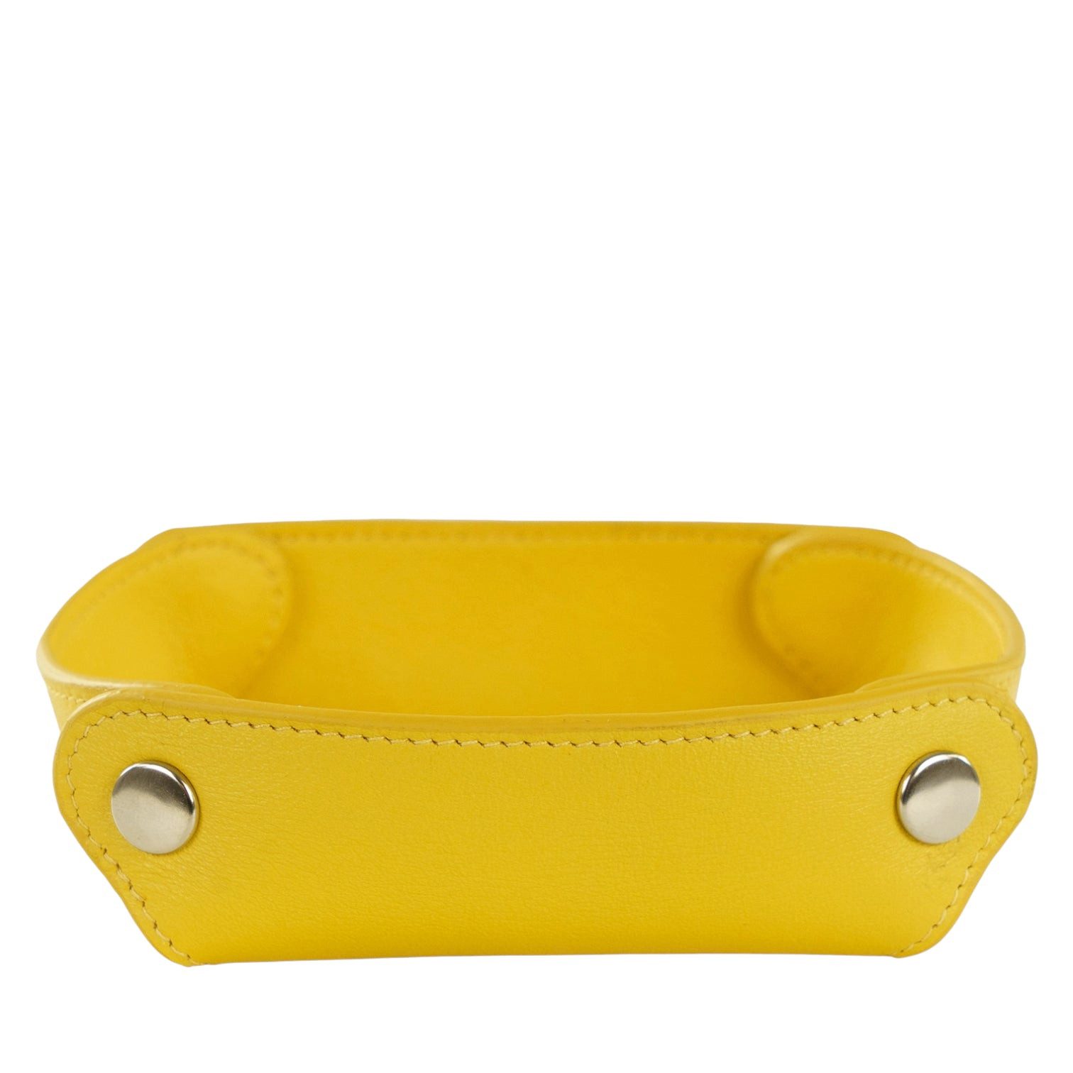 Seidenschal Taschen Entleerer gelb