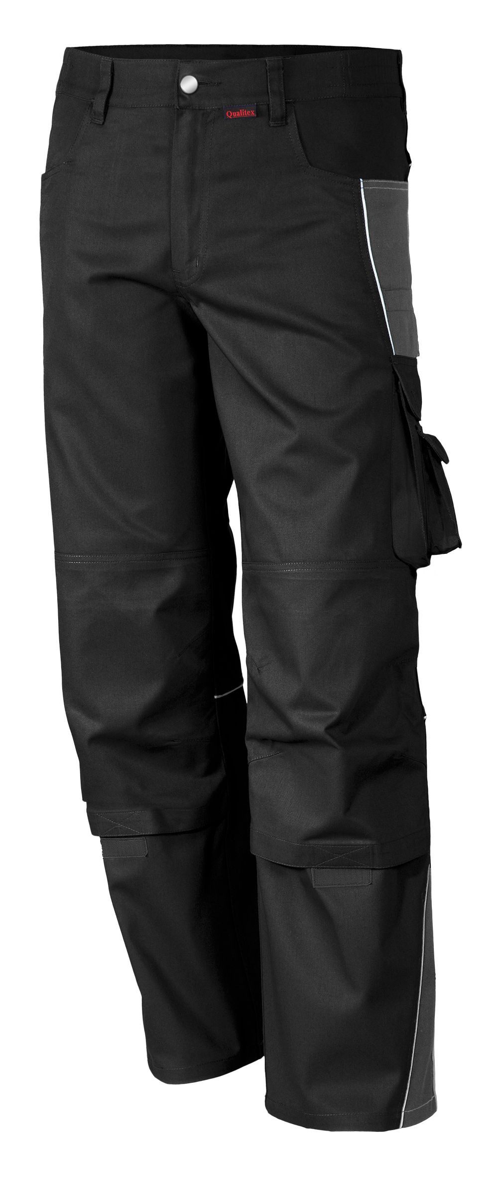 Qualitex Workwear Arbeitsbundhose strapazierfähige PROfessionals Arbeitshose aus faserverstätktem Gewebe (1-tlg) MG 245 g Schutzhose - 11 Taschen - pflegeleichte Bundhose - Waschbar