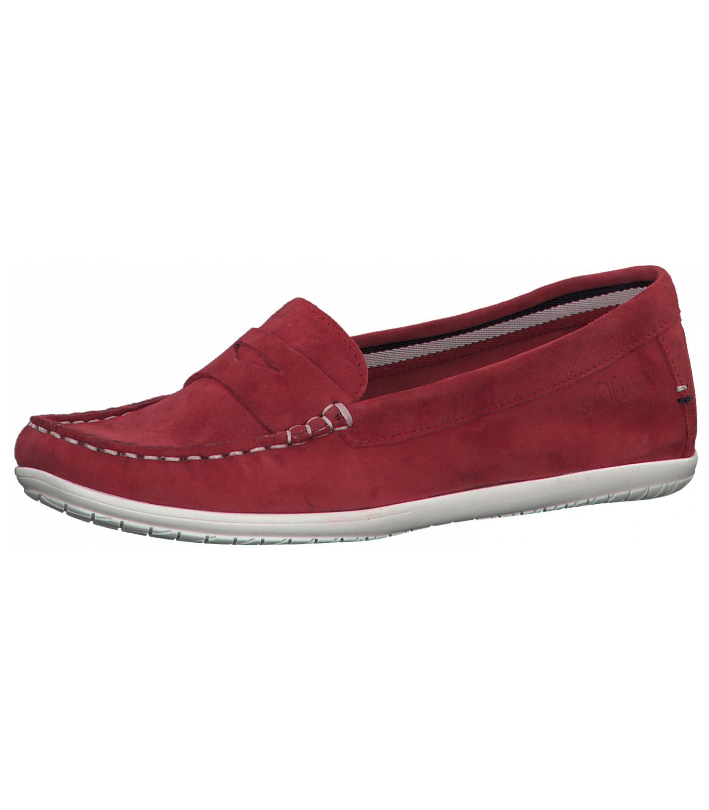 s.Oliver Slipper Leder Slipper Rot