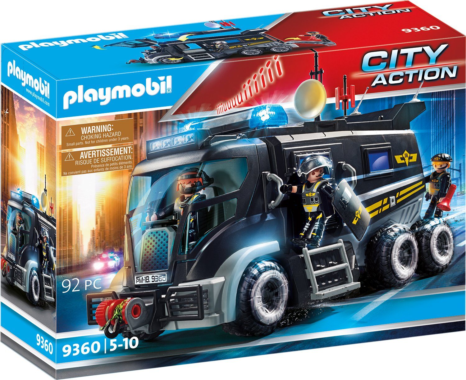 Playmobil® Spielzeug-Auto PLAYMOBIL® 9360 - City Action - SEK-Truck mit  Licht und Sound