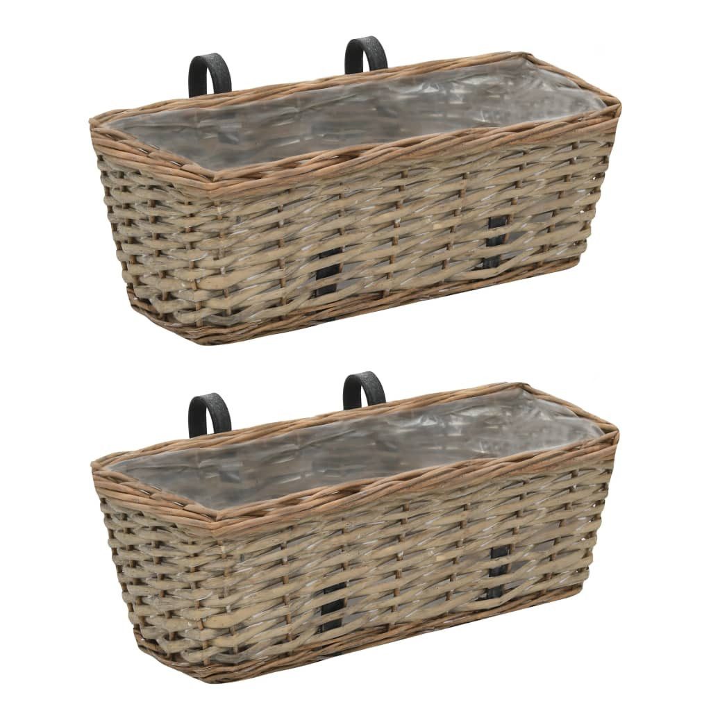 DOTMALL Blumentopf Balkon-Blumentöpfe 2 Stk. Weide günstig online kaufen