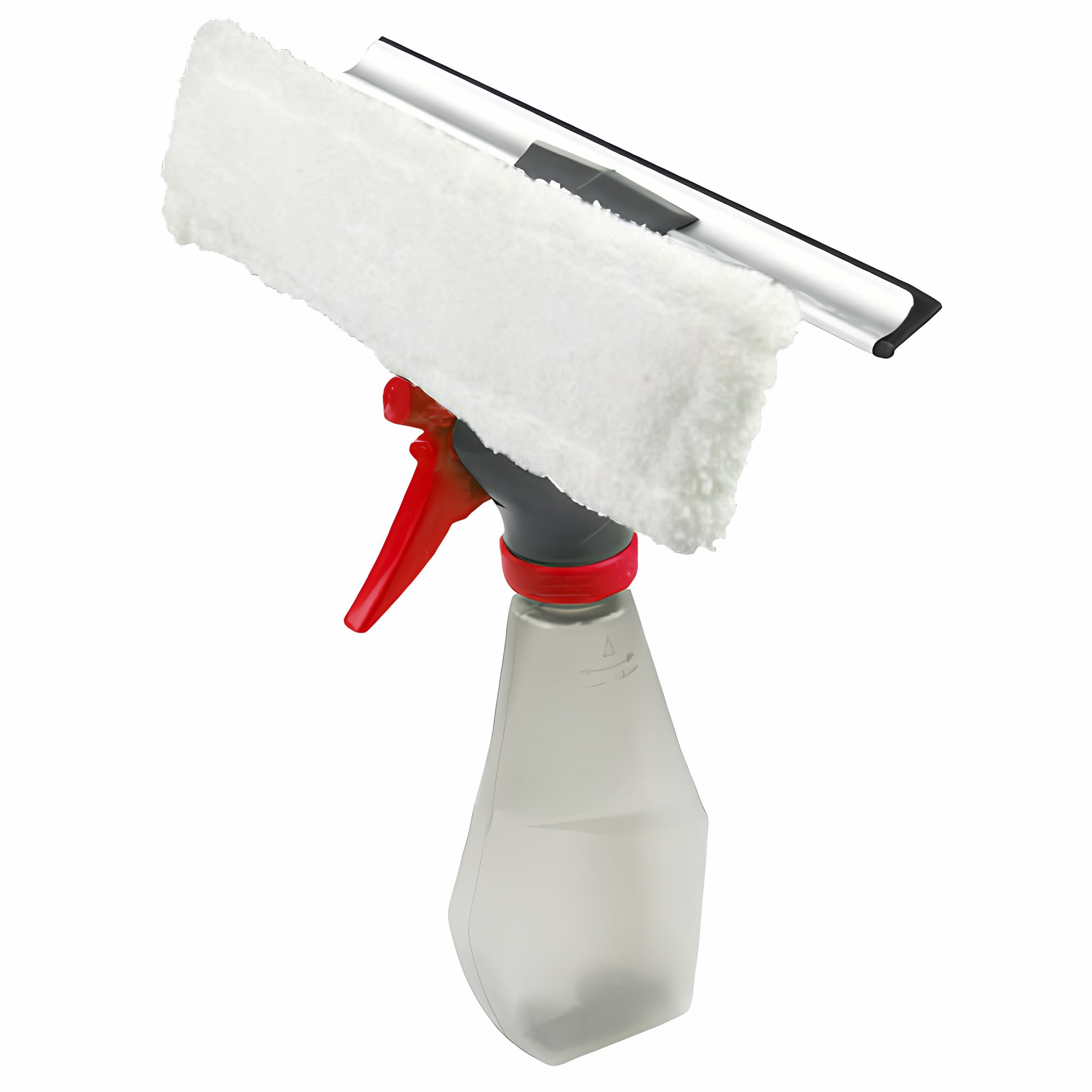EDCO Fensterreiniger 3in1 FENSTERREINIGER Set Sprühflasche Fensterwischer Fensterputzer 45, Fensterabzieher Fensterwischer Abzieher Putztuch Lippe
