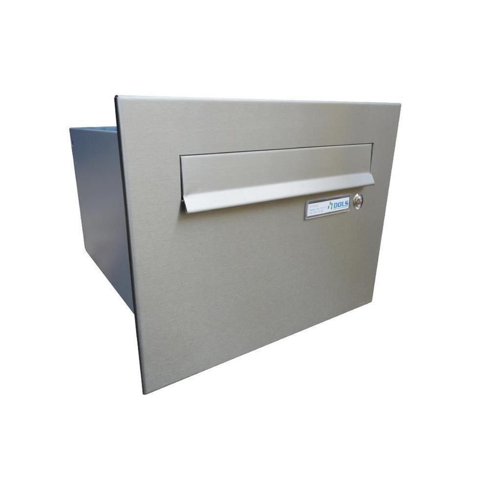 Briefkasten B-24 XXL Edelstahl Mauerdurchwurf Briefkasten