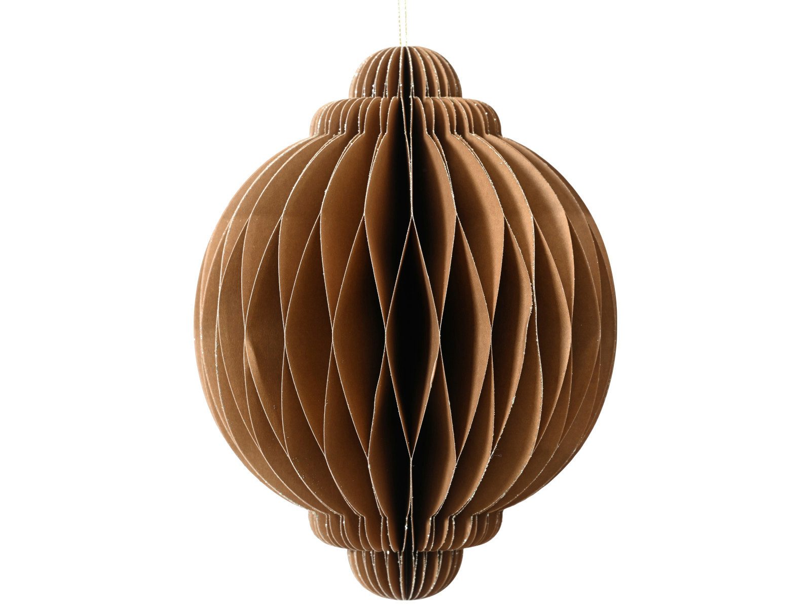 Decoris season decorations Dekofigur Zwiebel braun 15cm