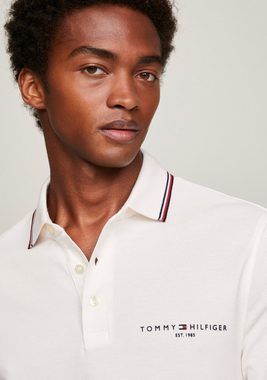 Tommy Hilfiger Langarm-Poloshirt TIPPED PLACE L/S SLIM POLO