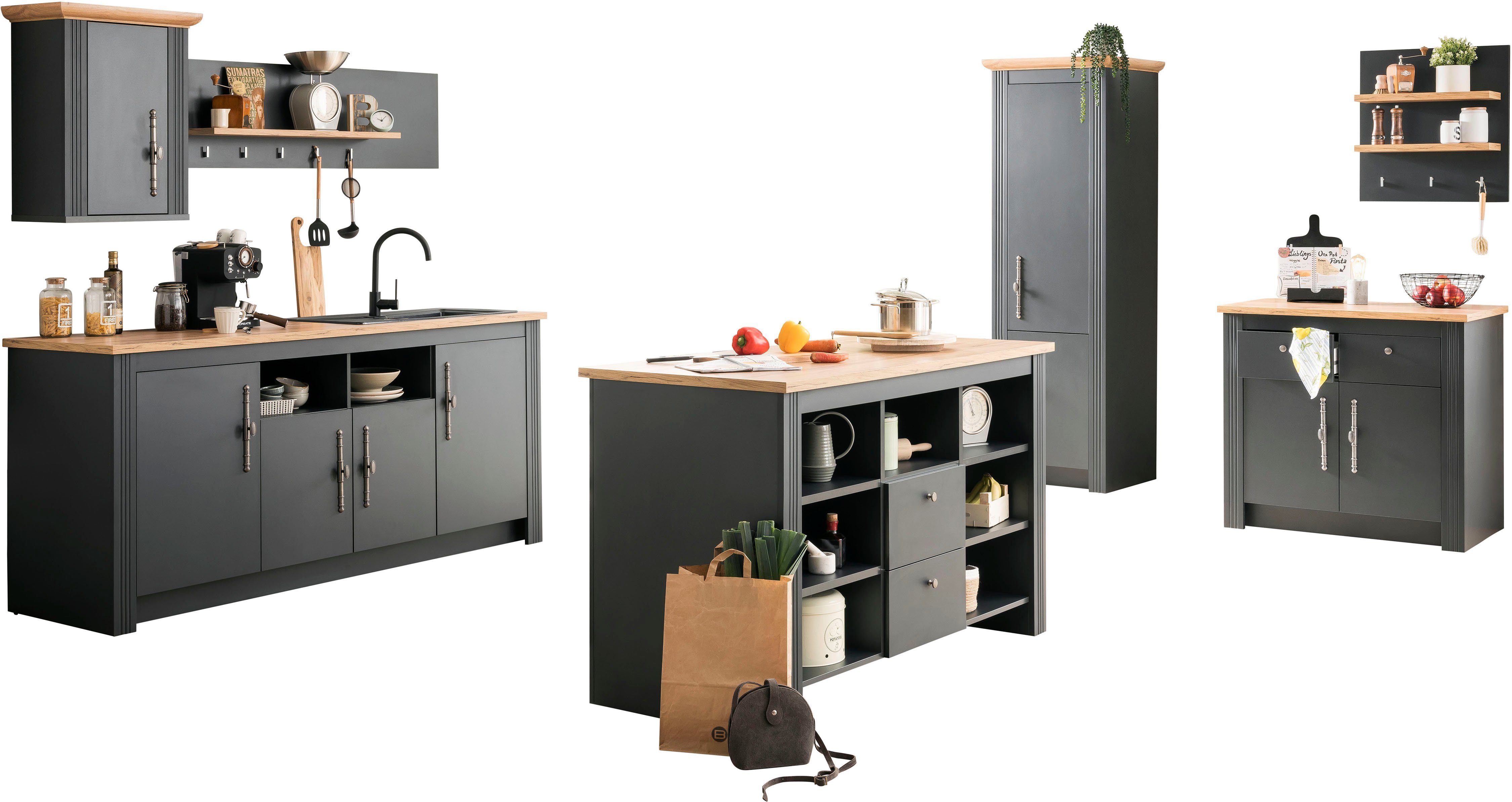 OTTO home Küche KS-Westminster, Breite 366 cm, ohne E-Geräte