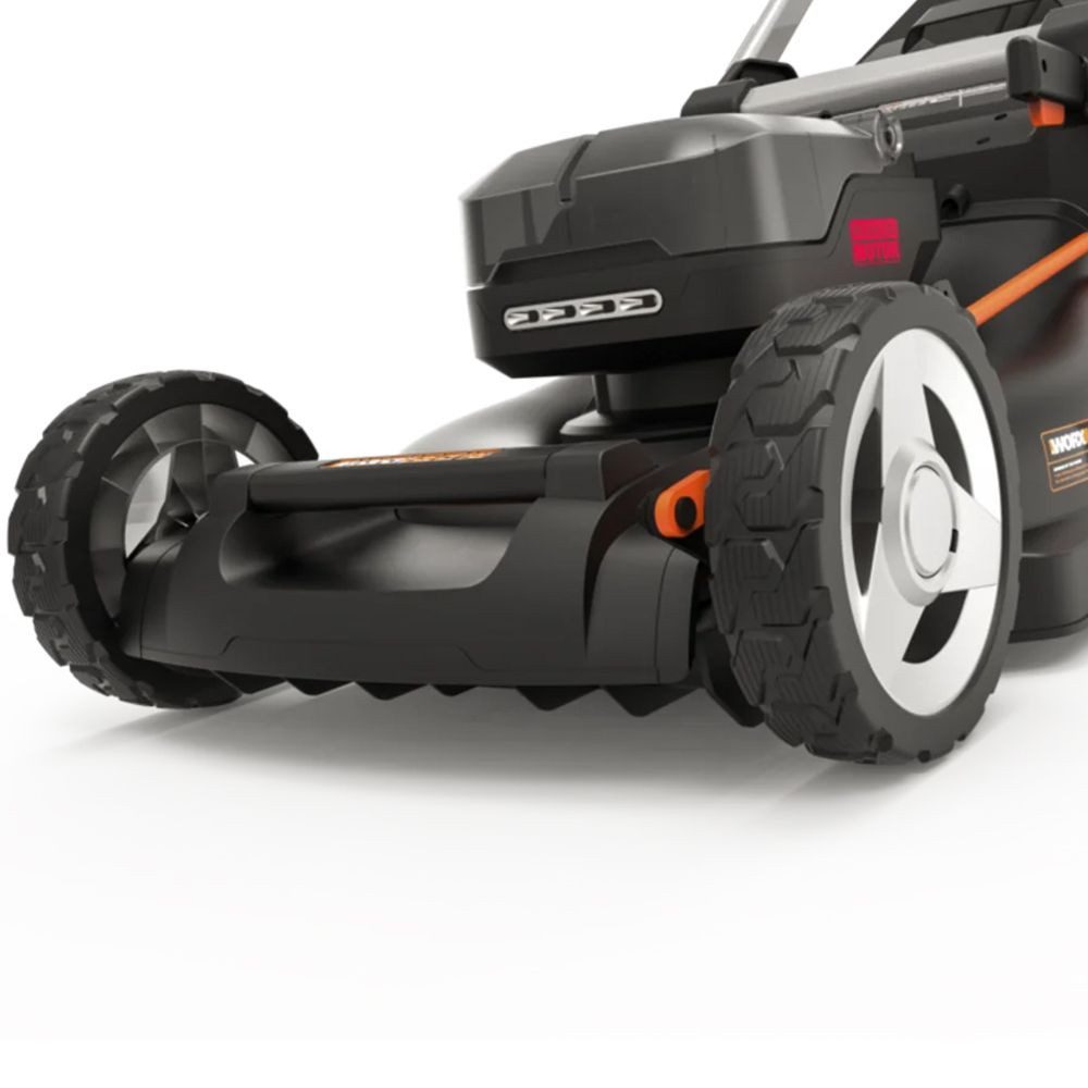 Worx Elektrorasenmäher Worx Akku- Rasenmäher WG749E mit 2 x 4.0Ah Akkus und Ladegerät
