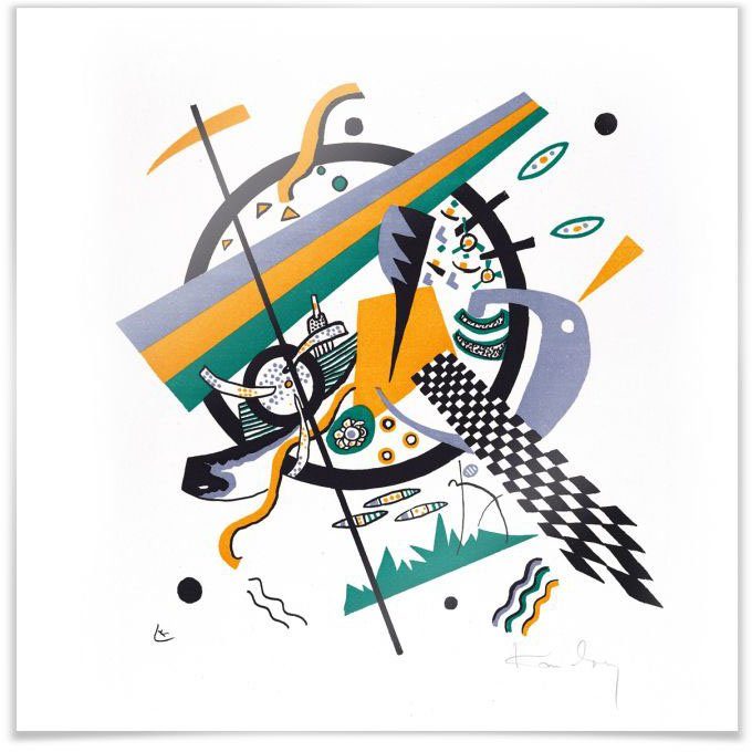 Wall-Art Poster Kleine Welten Formel 1 abstrakt, Abstrakt (1 St), Poster, Wandbild, Bild, Wandposter | Poster