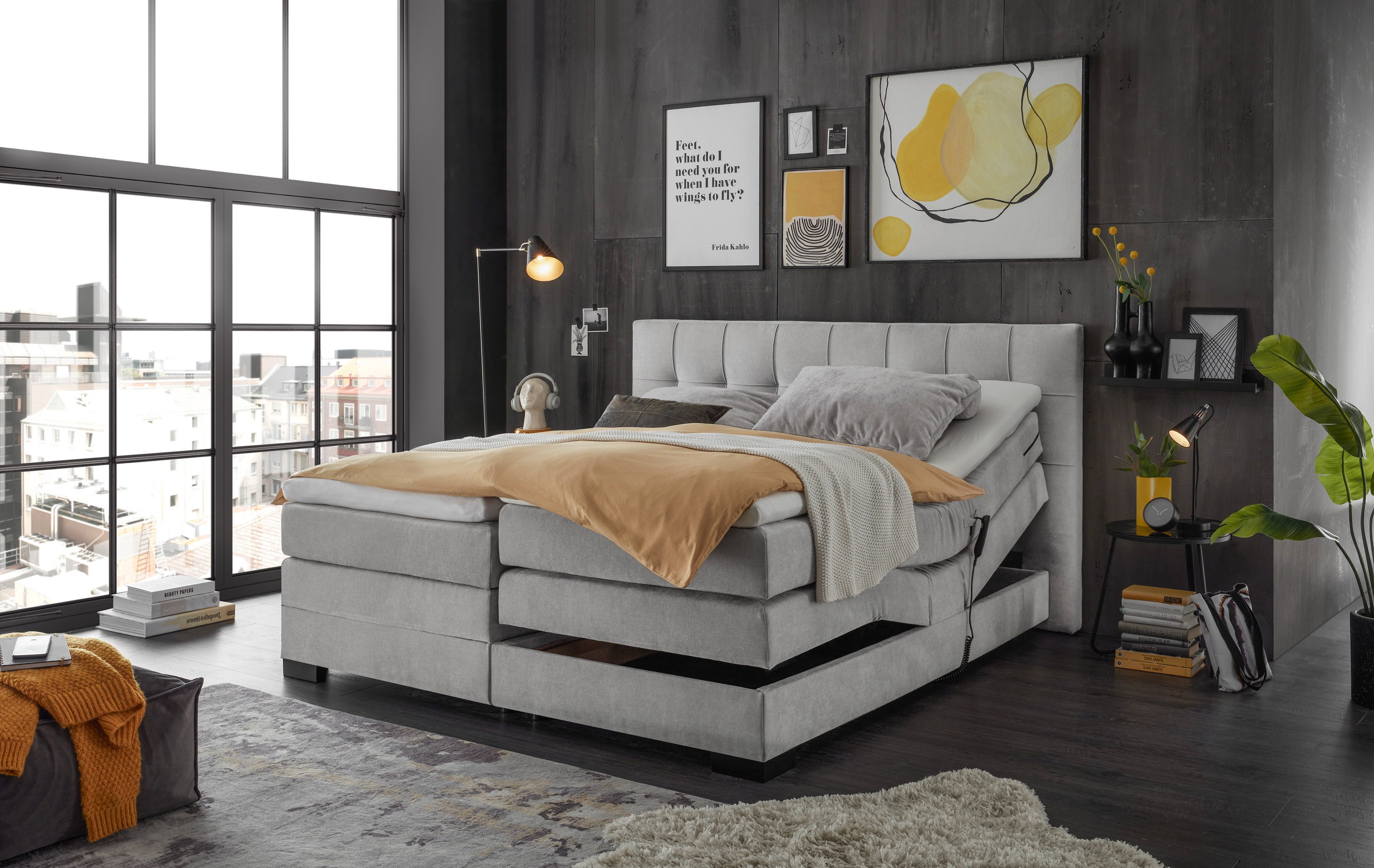 ED EXCITING DESIGN Boxspringbett Talena, inkl. günstig online kaufen