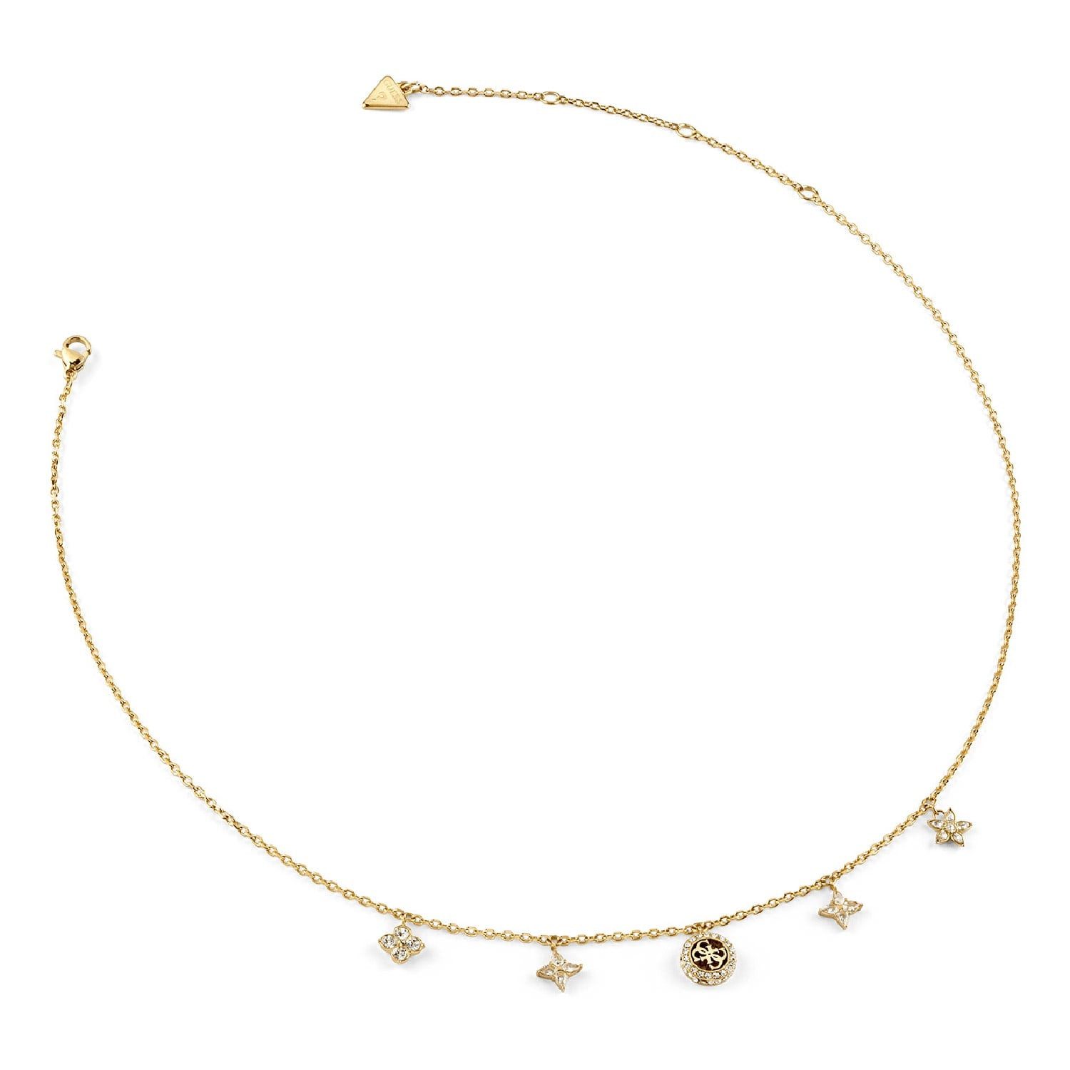 Guess Kette mit Anhänger Flower Charms Goldfarben günstig online kaufen