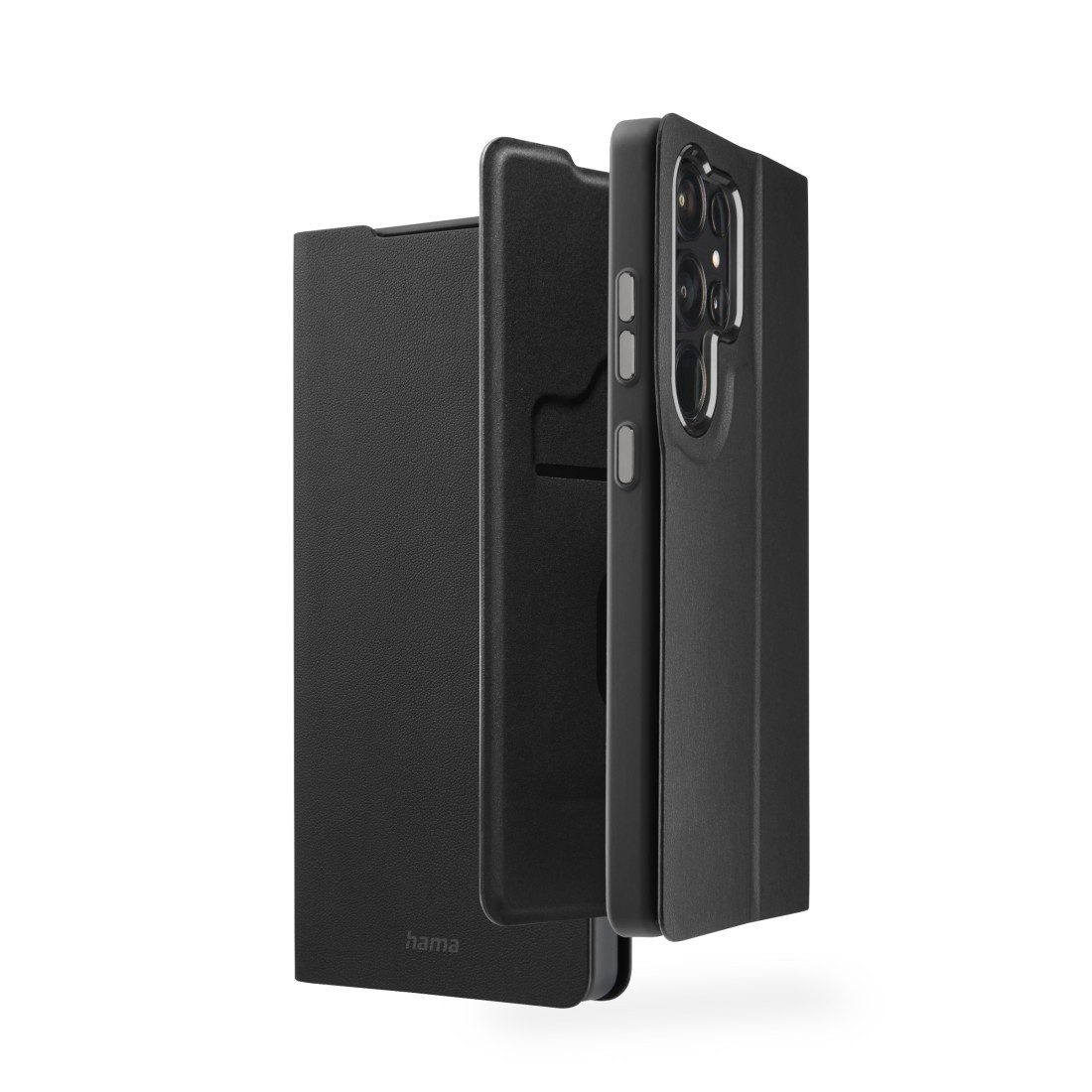 Smartphone-Hülle Handytasche "Eco Premium" für Samsung Galaxy S25 Ultra, Schwarz