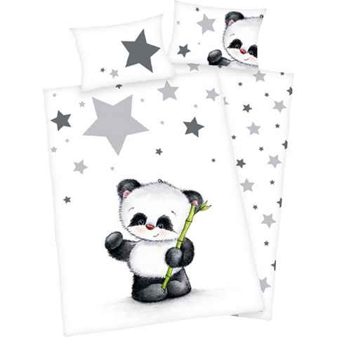 Babybettwäsche Panda, Baby Best, Renforcé, mit niedlichem Motiv