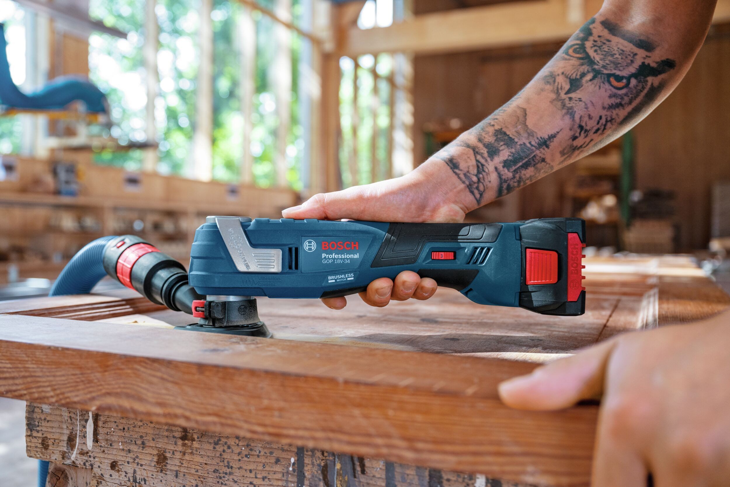 BOSCH Akku-Multischleifer GOP 18V-34, 20000 U/min, Multi-Cutter Ohne Akku - im Karton