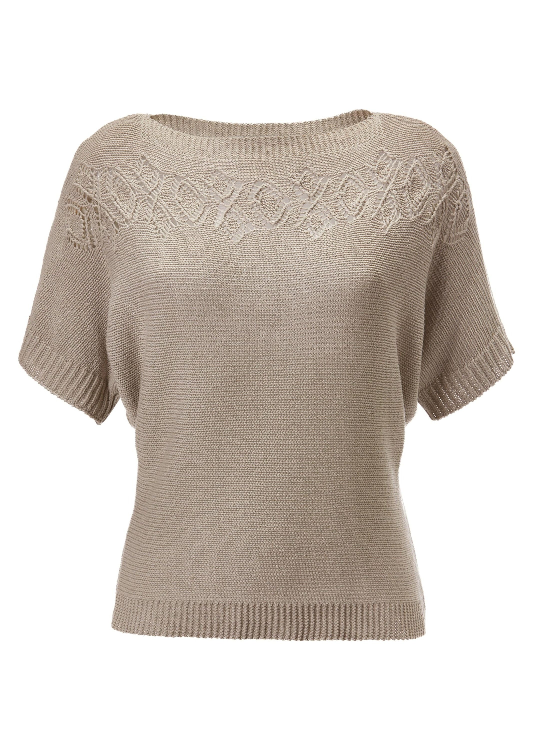 MADELEINE Strickpullover Halbarm-Pullover aus Baumwolle und günstig online kaufen
