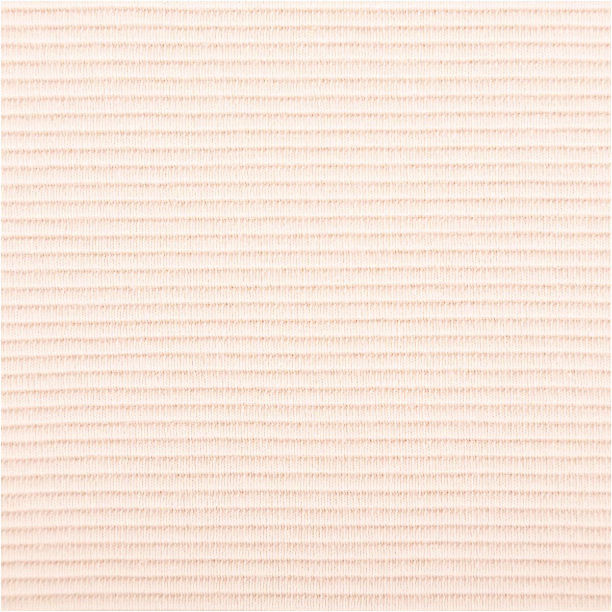 SCHÖNER LEBEN. Stoff Jersey Stoff Meterware Rippjersey Ottoman uni beige 150cm, allergikergeeignet