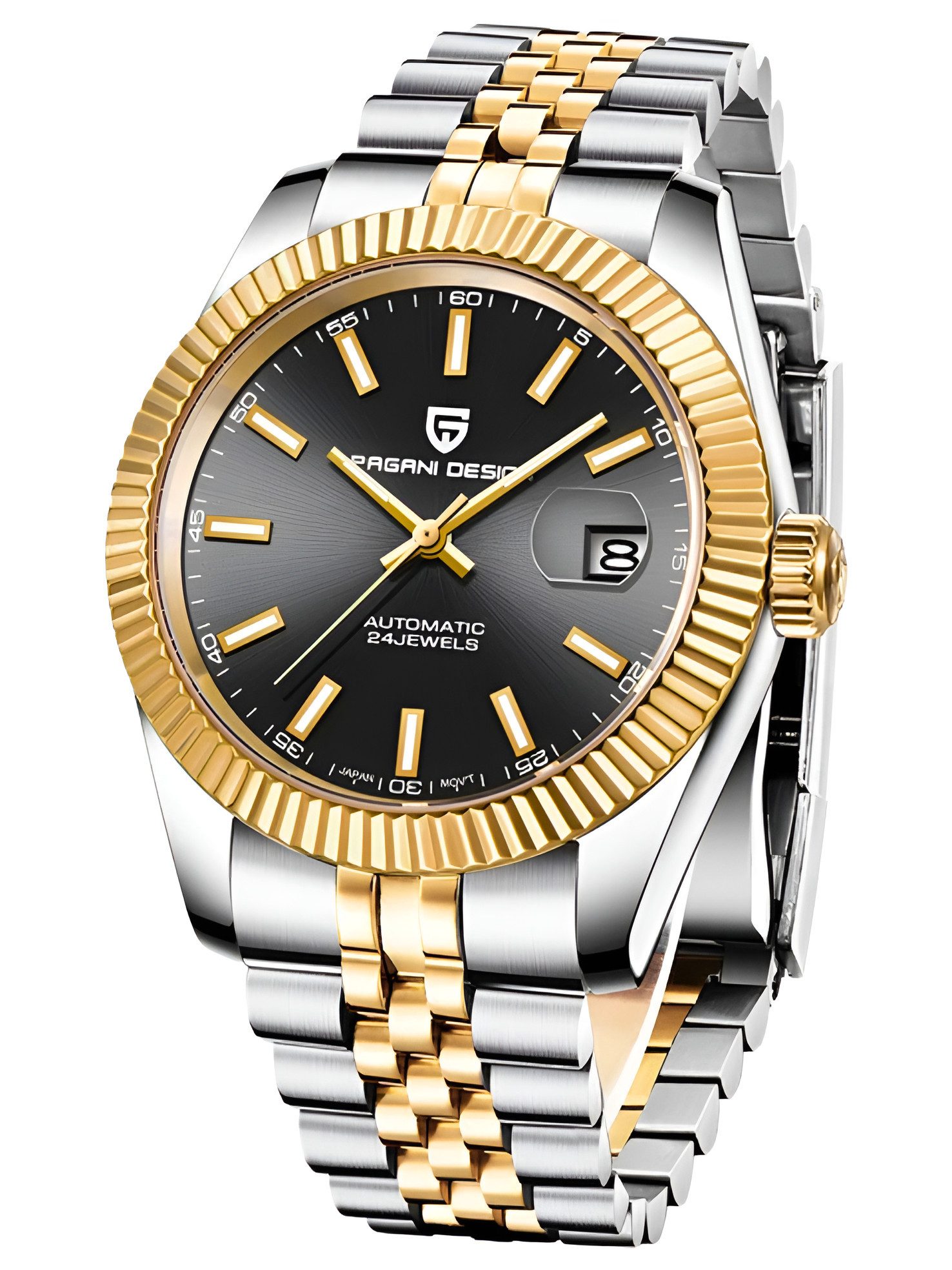 Automatikuhr Armbanduhr Herren Uhr Edelstahl Herrenuhr GTM
