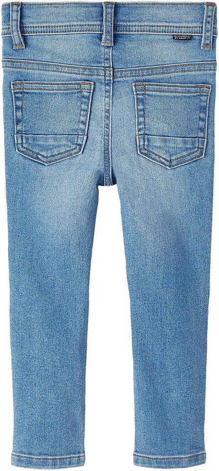 Name It 5-Pocket-Jeans NMMSILAS DNMTHRIS PANT PB, Mittlere Taille -  Verstellbarer Bund