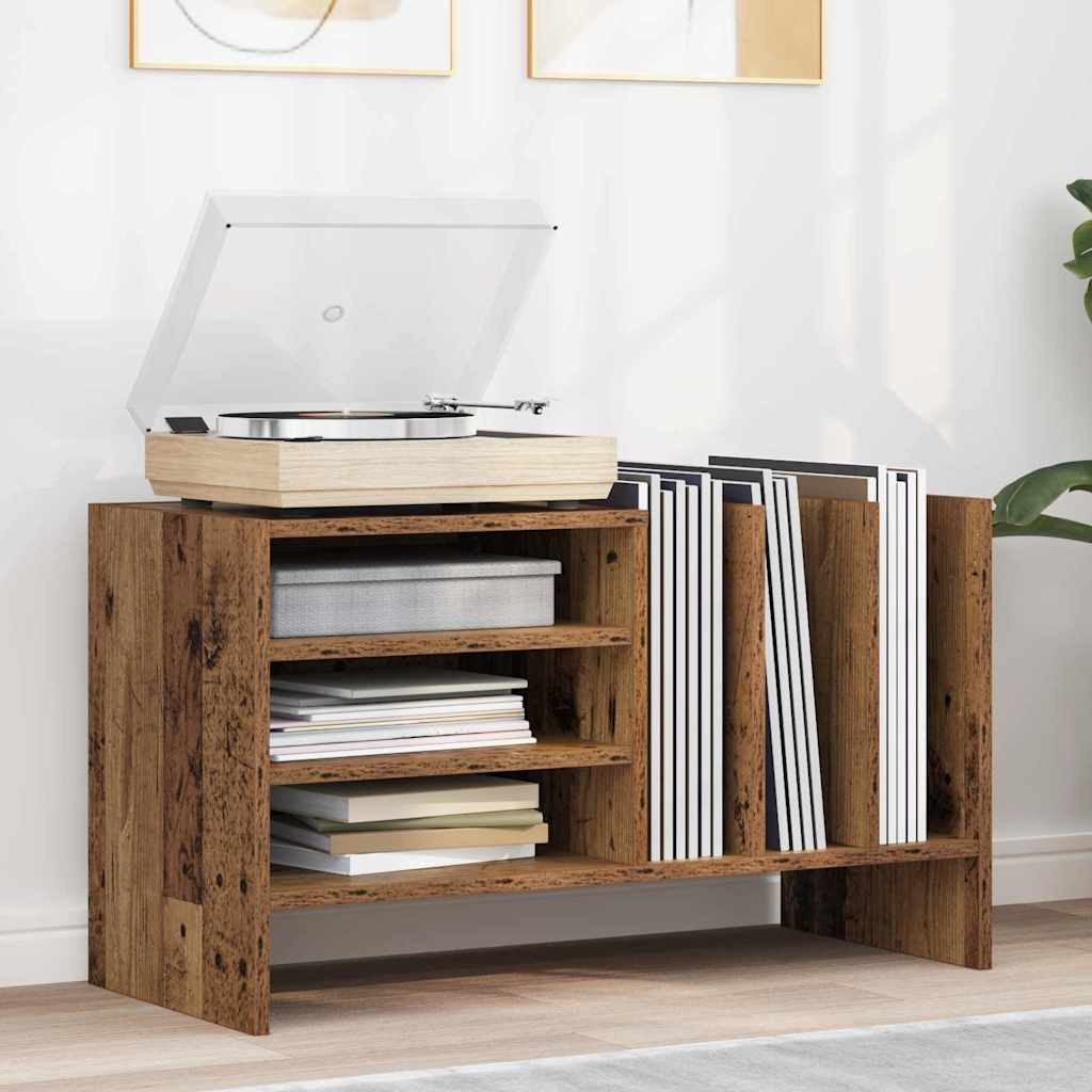 vidaXL Lowboard Schallplattenschrank Altholz 78,5 x 35 x 45 cm Holzwerkstoff (1 St)