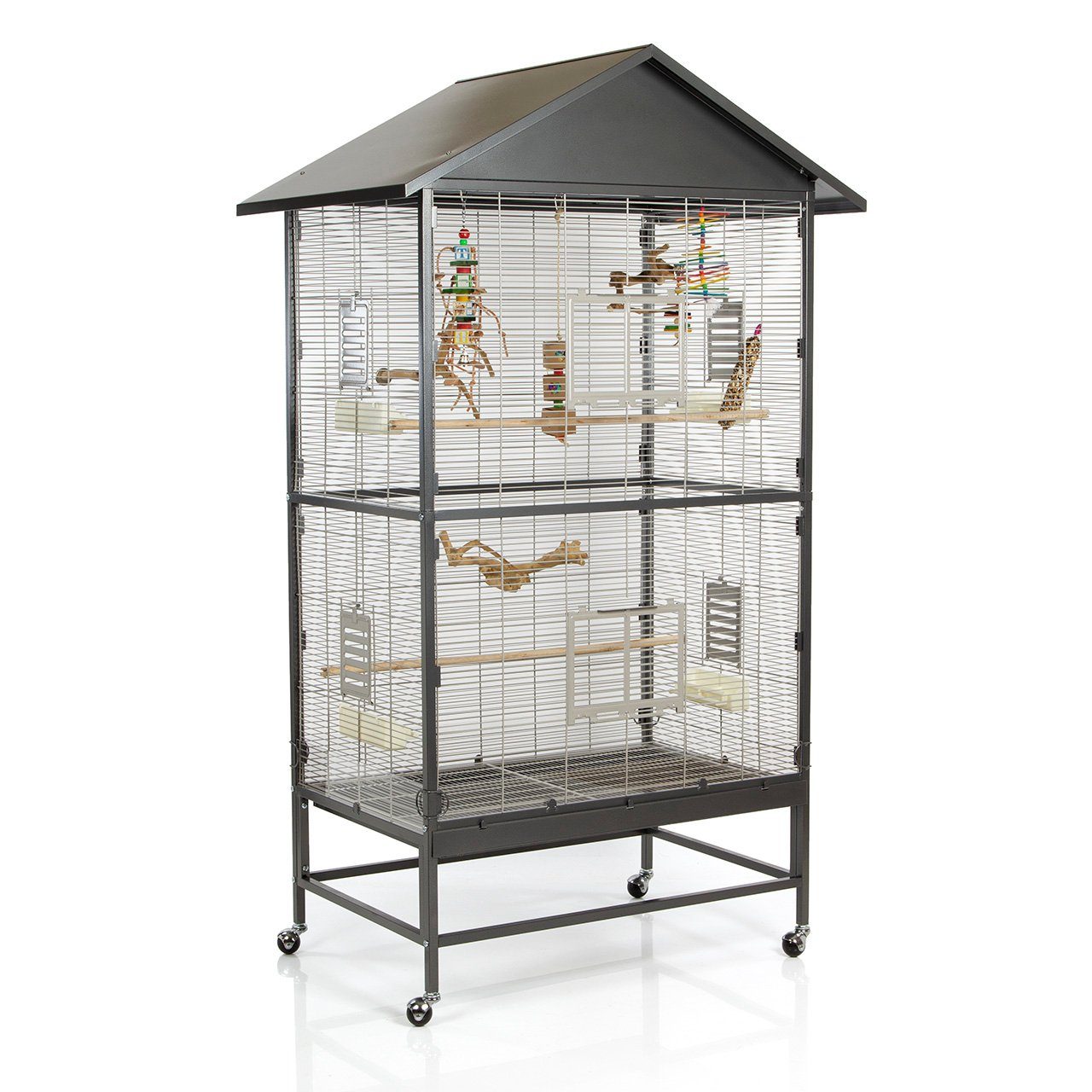 Vogelkäfig Villa Casa 90 - Käfig für kl. Vogelarten wie Sittiche und ähnliche