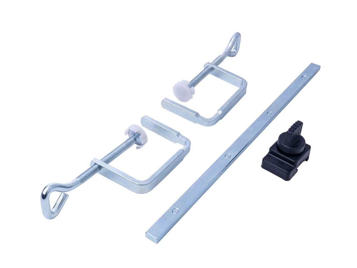 Scheppach Führungsschienenverbinder Zubehör, für Tauchsägen PL55 und PL75, (Set, 4-St), Schraubklemmen, Verbinder Führungsschienen, Anti-Rückschlagsicherung