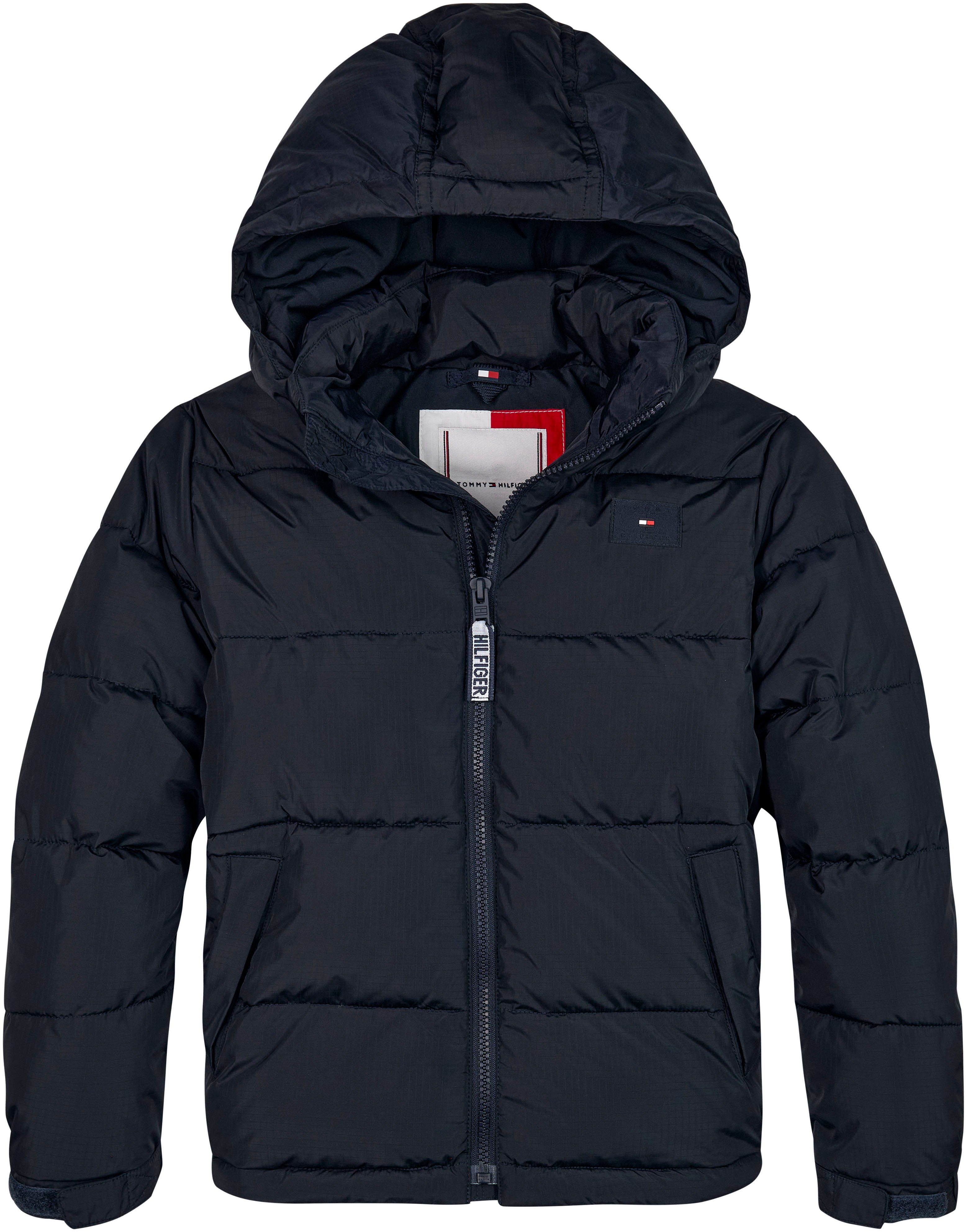 PUFFER Steppjacke Desert_Sky ALASKA Tommy mit U Kapuze Hilfiger