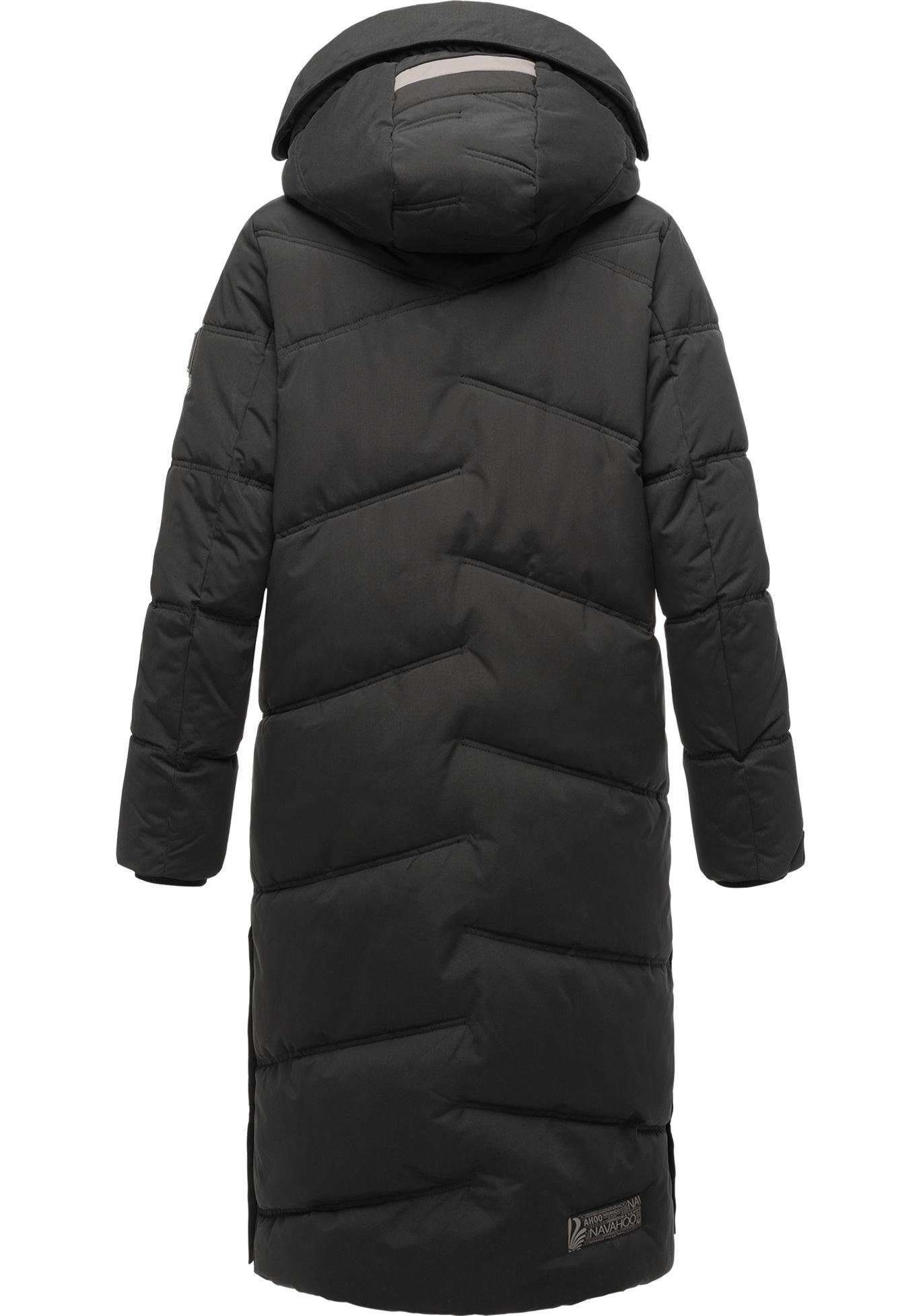 Navahoo Steppmantel Kuschelmausi Moderner Damen Wintermantel mit großer Kapuze – Bild 3 von 5