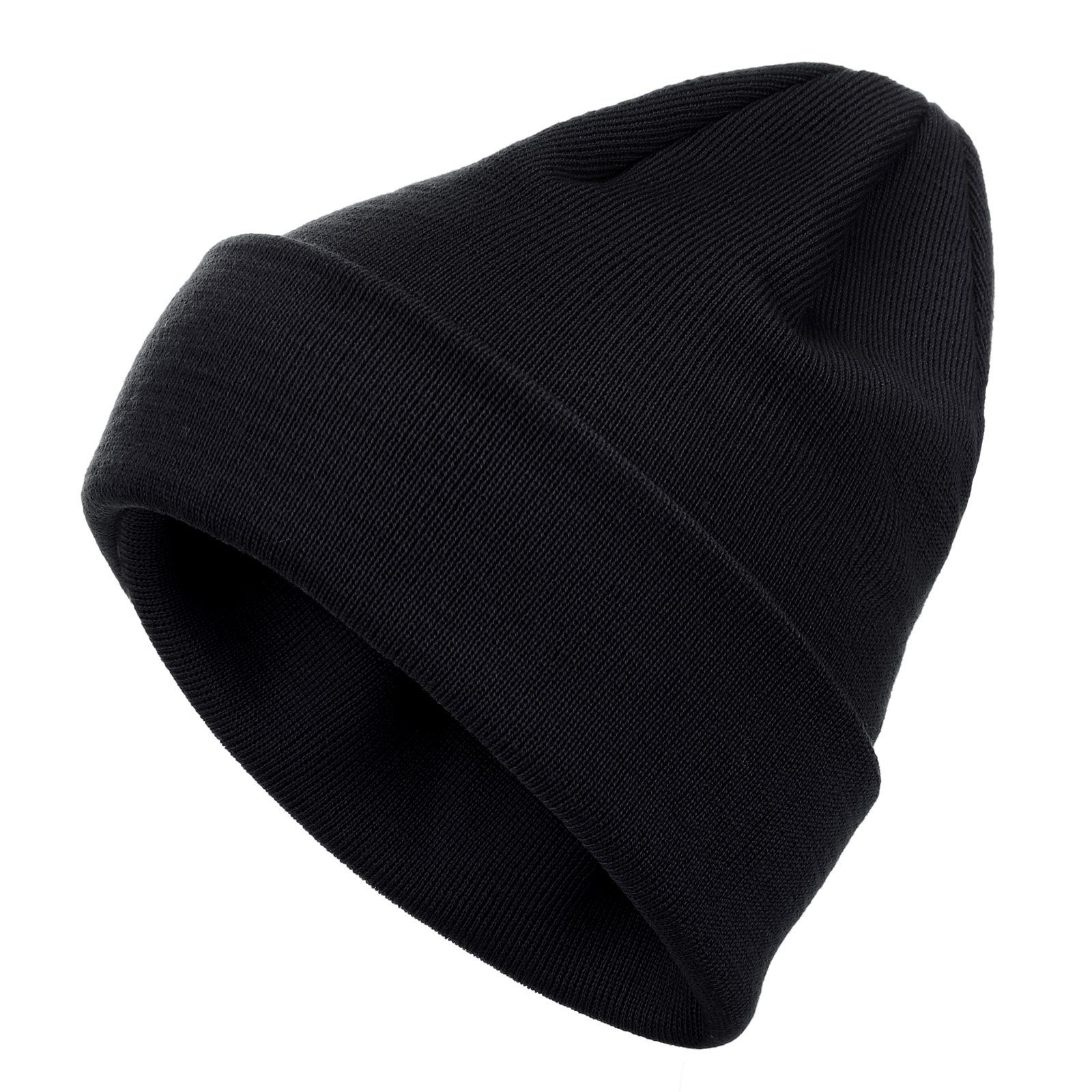 FRIESEN Friesennerz Beanie 100% & schwarz Strickmütze Mütze Unisex Merinowolle "Schelmijack Olmibert"