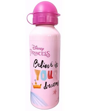 Disney Princess Trinkflasche Believe in your dreams, Kinder Sport-Aluminiumflasche 520 ml BPA frei