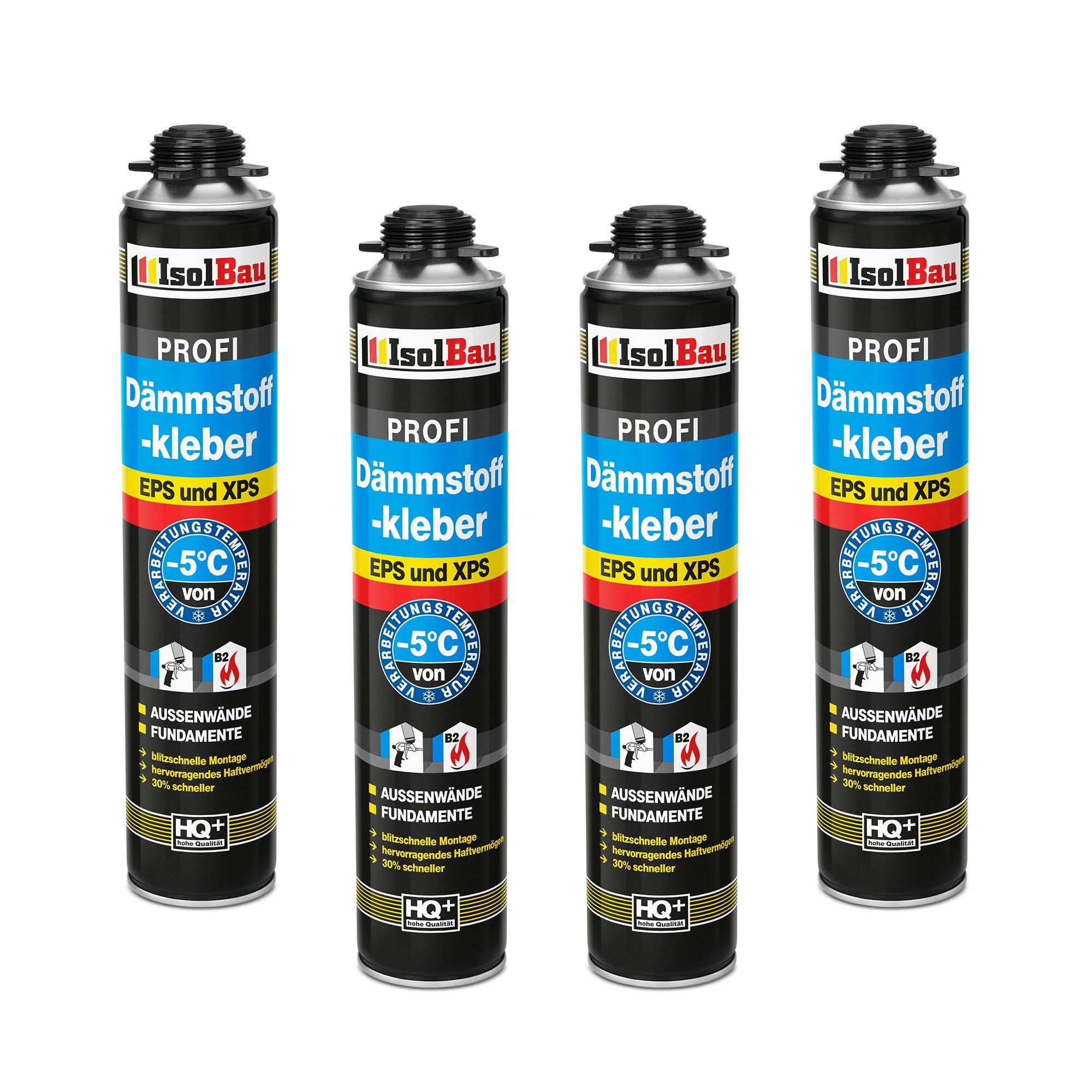 Montagekleber Dämmstoffkleber 4 x 750 ml Klebeschaum Perimeterkleber Kleber