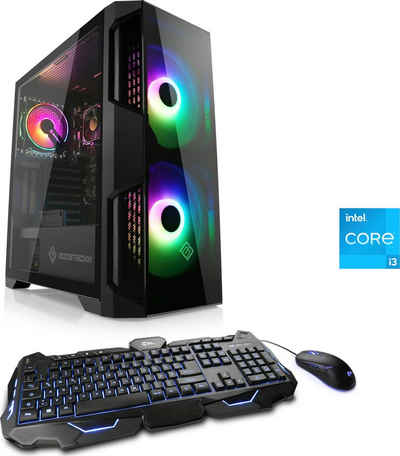 CSL Speed V5511 Gaming-PC (Intel® Core i3 12100, 16 GB RAM, 1000 GB SSD, Luftkühlung)