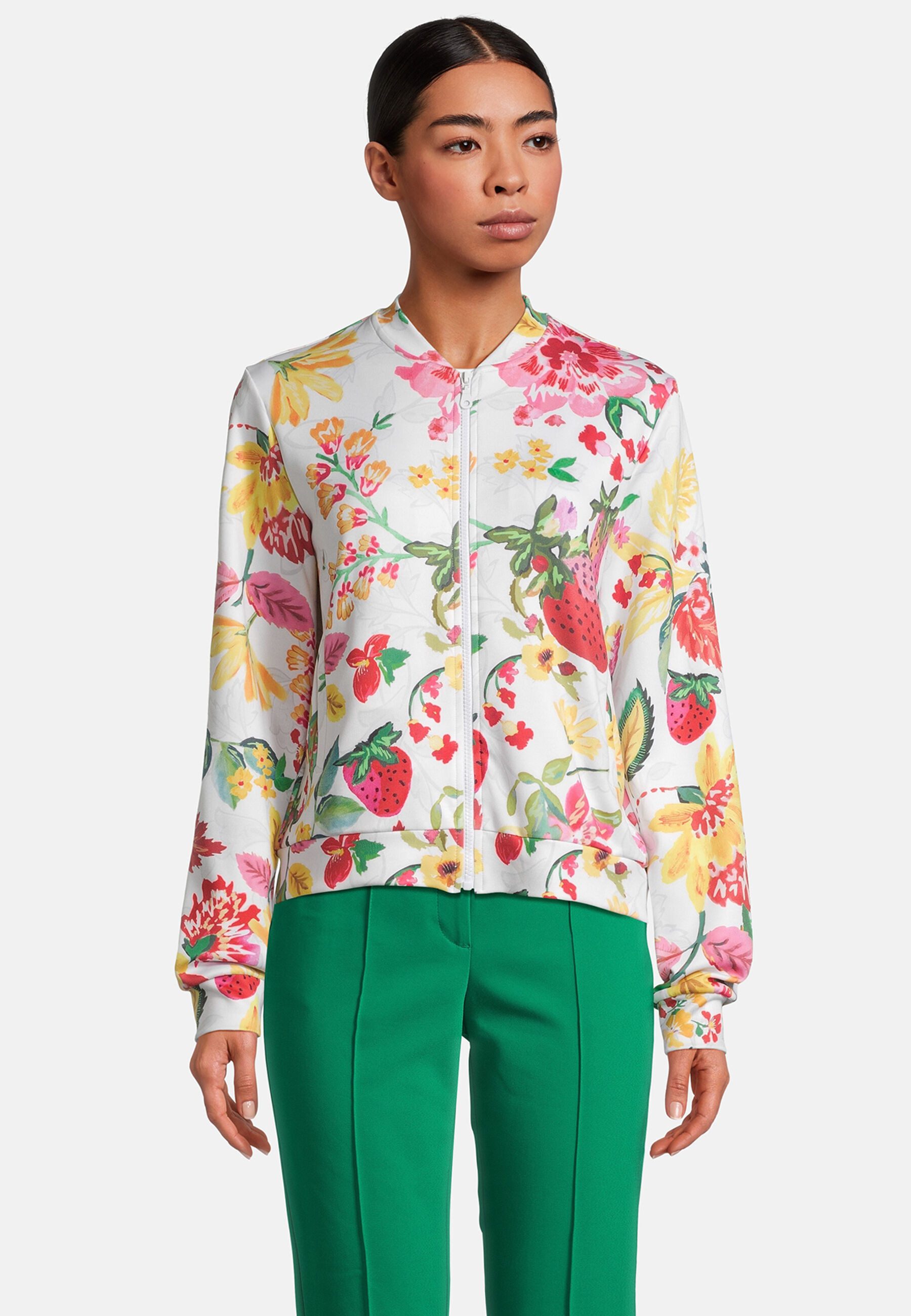 Princess goes Hollywood Sweatjacke mit Blumen-Print