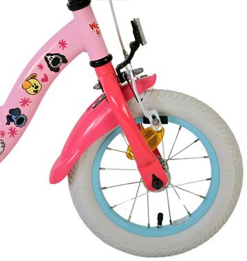 Kinderfahrrad Woezel & Pip Kinderfahrrad - Mädchen - 12 Zoll - Rosa mit Stützrädern