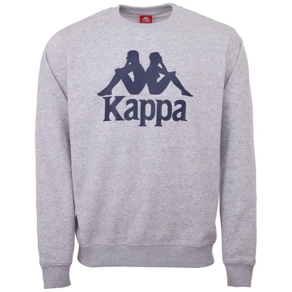 Größte in Japan Kappa Sweatshirt Rundhalsausschnitt melange mit angesagtem l`grey