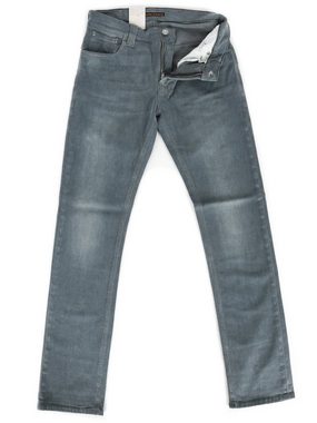 Nudie Jeans Slim-fit-Jeans Bio Baumwolle Stretch Hose Thin Finn Org. Lighter Shade