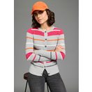 KangaROOS Strickjacke mit Zopfmuster und Streifen
