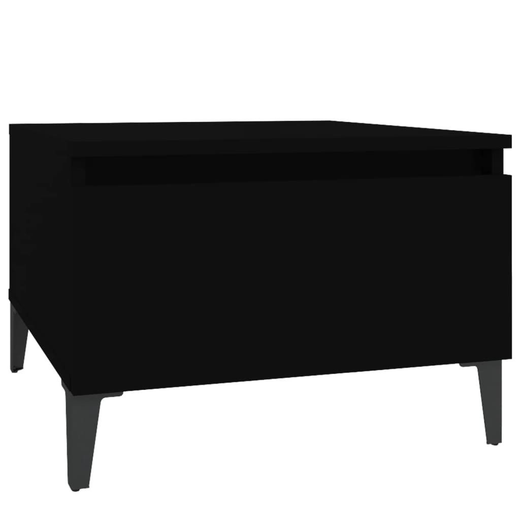vidaXL Beistelltisch Beistelltisch Schwarz 50x46x35 cm Holzwerkstoff (1-St)