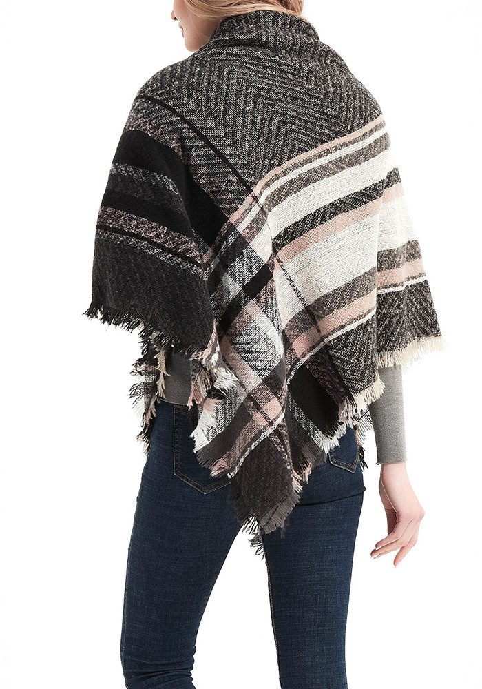 THE FASHION HOUSE Schal Damen Schal Winter Herbst kariert in Übergröße Deck günstig online kaufen