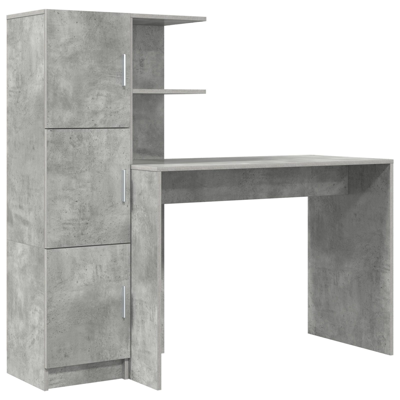 vidaXL Sideboard Schreibtisch mit Stauraum Beton günstig online kaufen