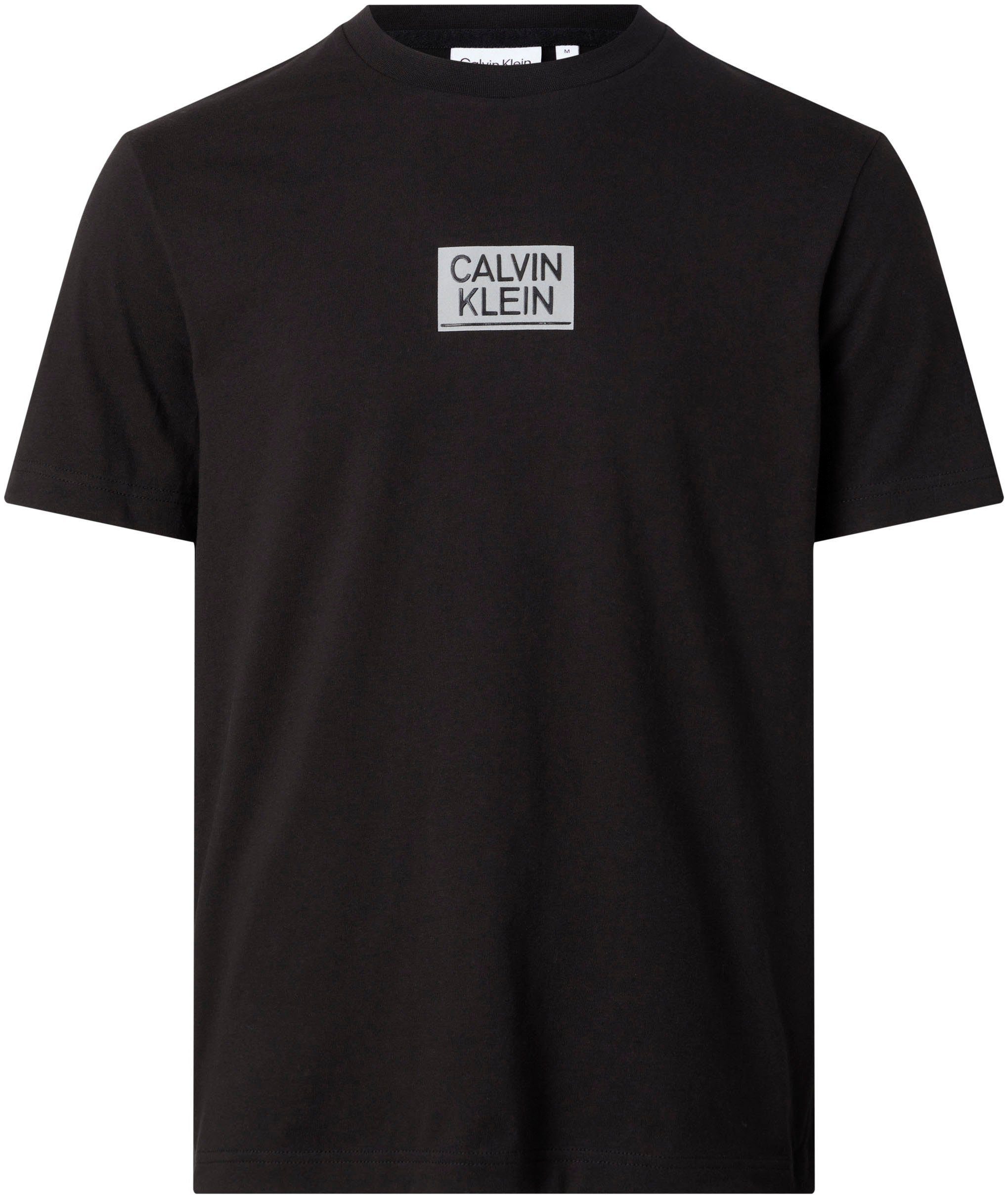 Calvin Klein T-Shirt T-SHIRT STENCIL LOGO Black GLOSS Ck