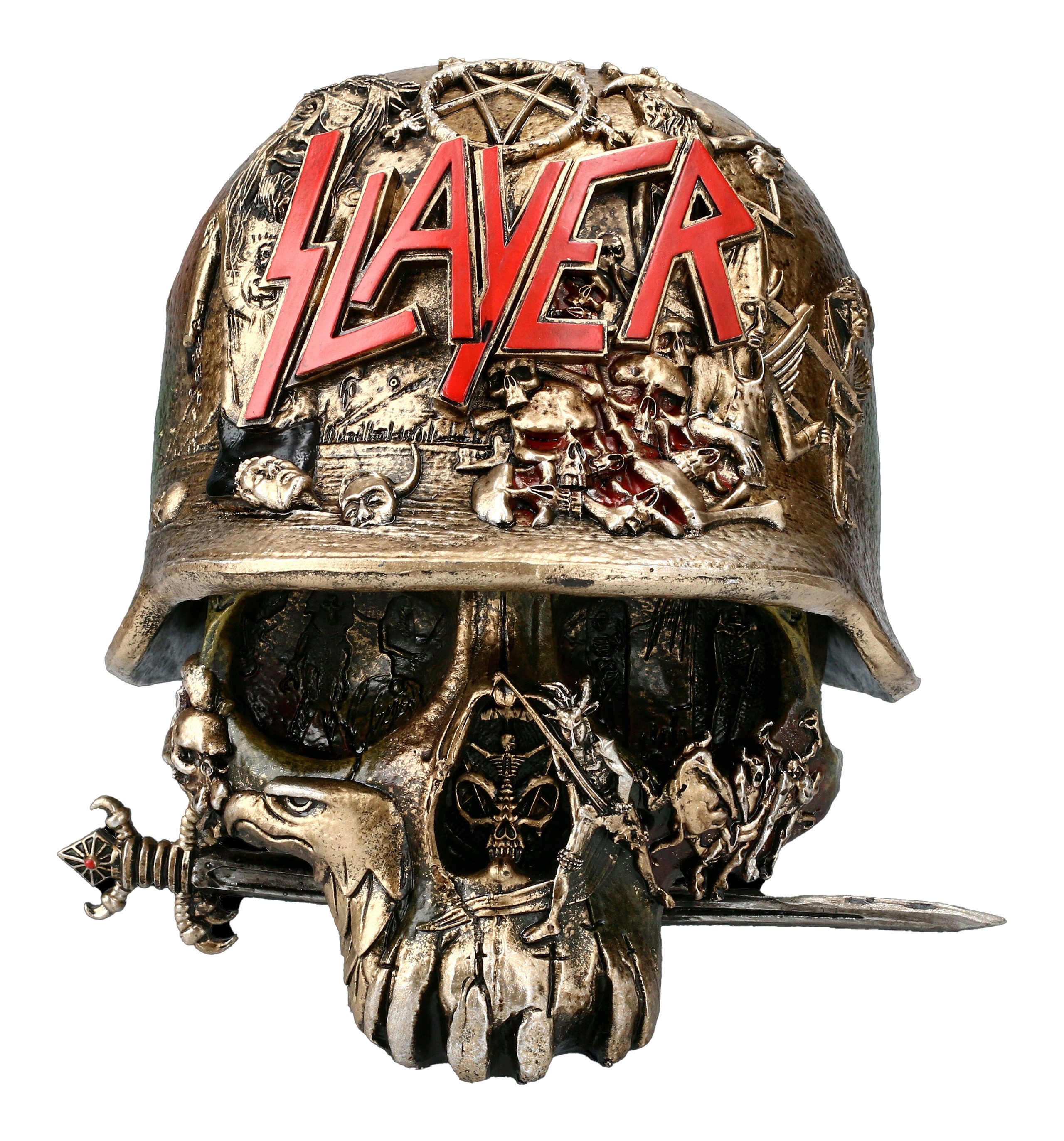 Figuren Shop GmbH Aufbewahrungsdose Schatulle - Slayer Totenkopf - Merchandise Gothic Deko
