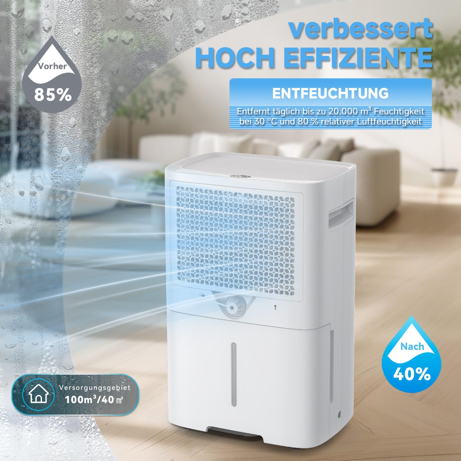 LEENON Luftentfeuchter 6 in 1 Luftentfeuchter Elektrisch,Timer,Entfeuchter günstig online kaufen