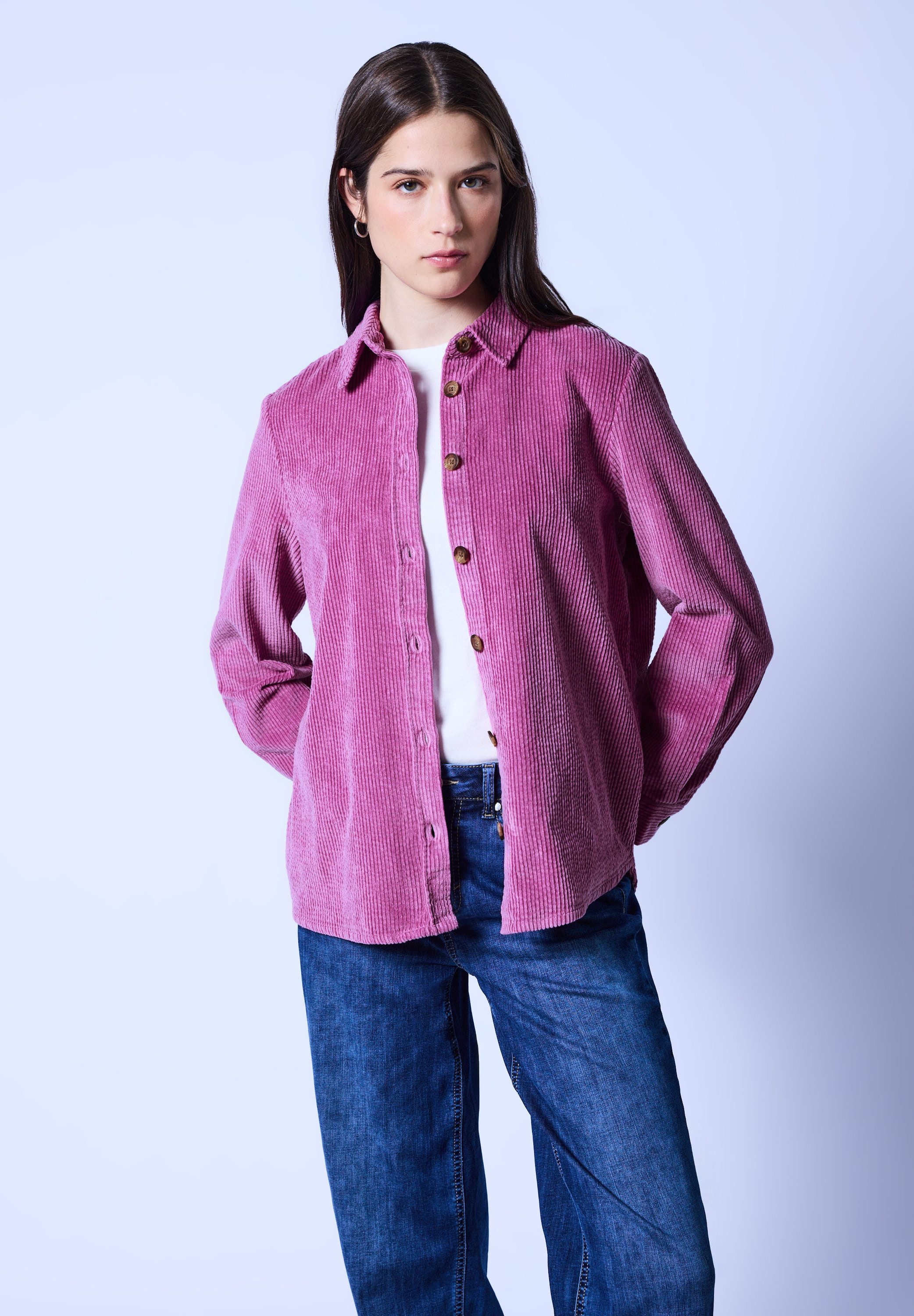 STREET ONE STUDIO Hemdbluse in Cord-Optik günstig online kaufen