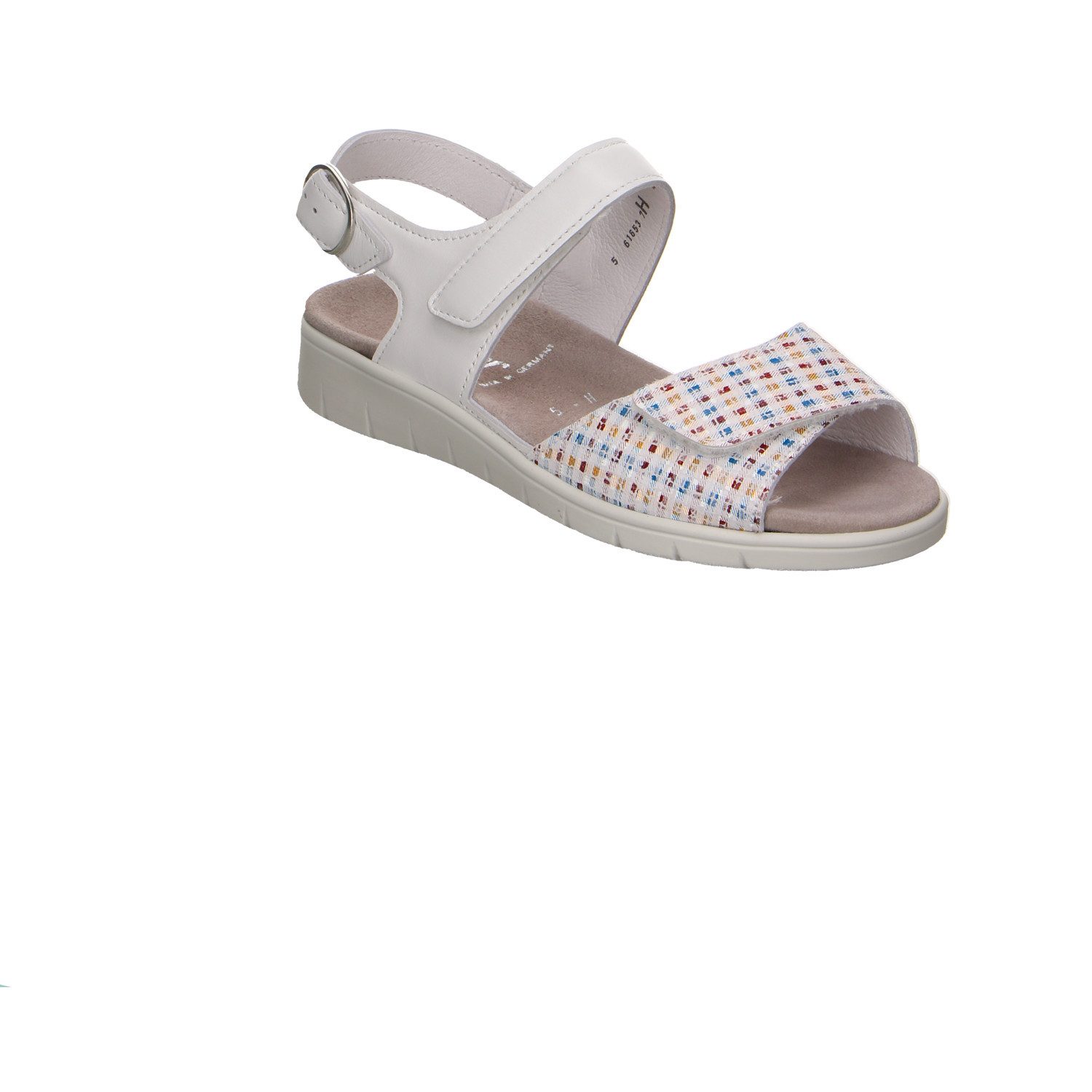 Semler Semler Mosaik/soft-n. Leder Comfort Sandale weiss Trekkingsandale